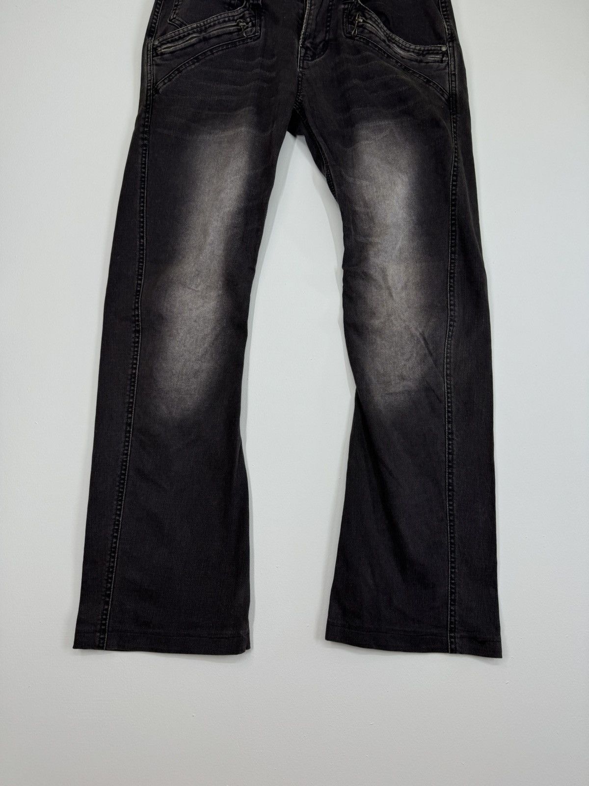 Hysteric Glamour Y2K FLARE NICOLE CLUB FOR MEN ZIPPER ACID WASH STYLE DENIM Size US 31 - 6 Thumbnail