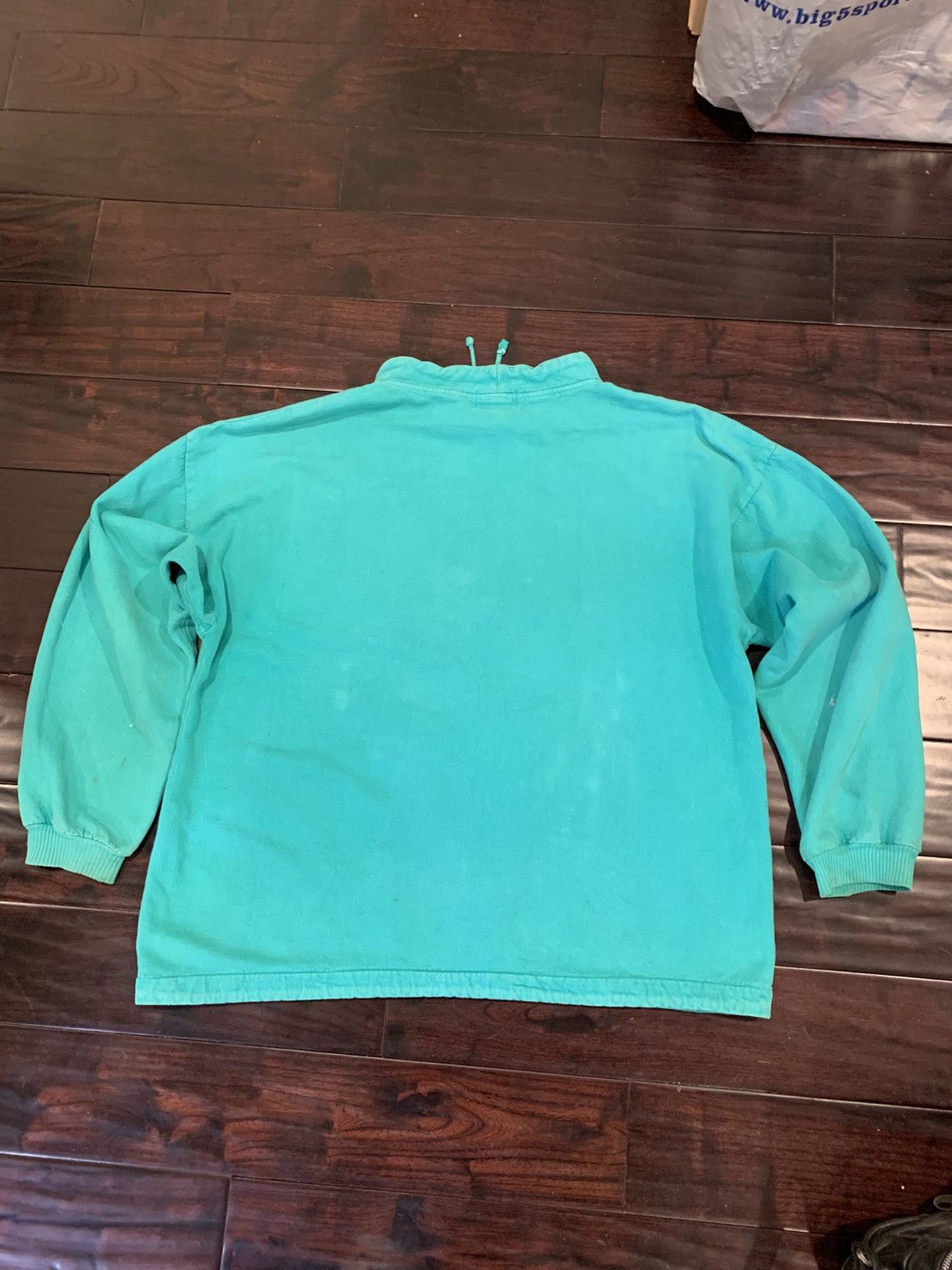Vintage 90s CJI teal mock neck pullover hoodie Size US XL / EU 56 / 4 - 6 Thumbnail