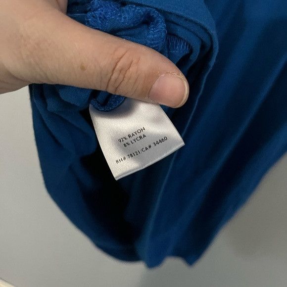 Eileen Fisher Eileen Fisher Cut-Out Oval Dress Stretch Jersey blue Sz XL Size L / US 10 / IT 46 - 4 Thumbnail