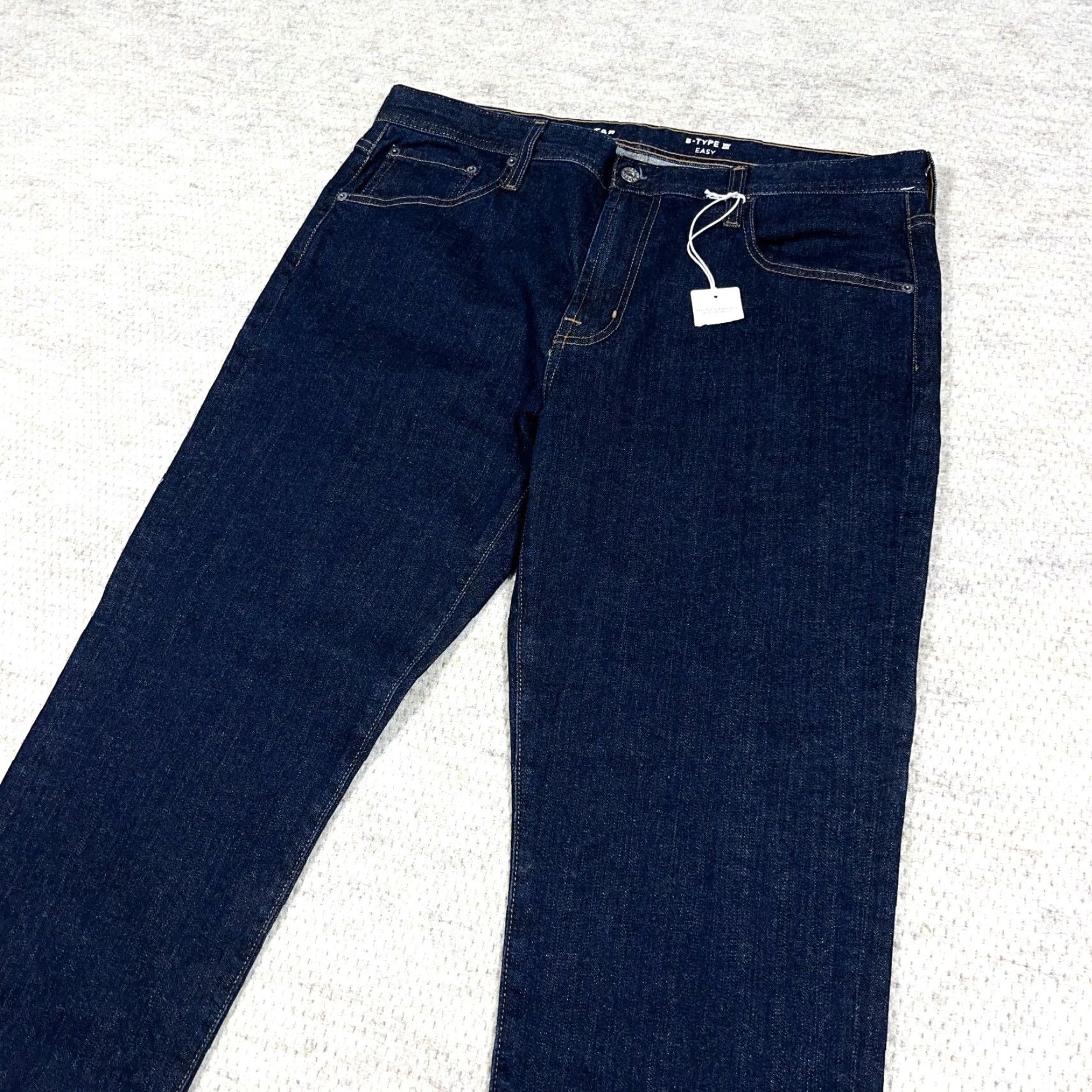Denime BIG STAR Jeans Men 36x30 Straight Dark Wash Denim Classic 5-Pocket Logo Belt Loops 36 Adult Slim Blue Konventional Size US 36 / EU 52 - 6 Thumbnail