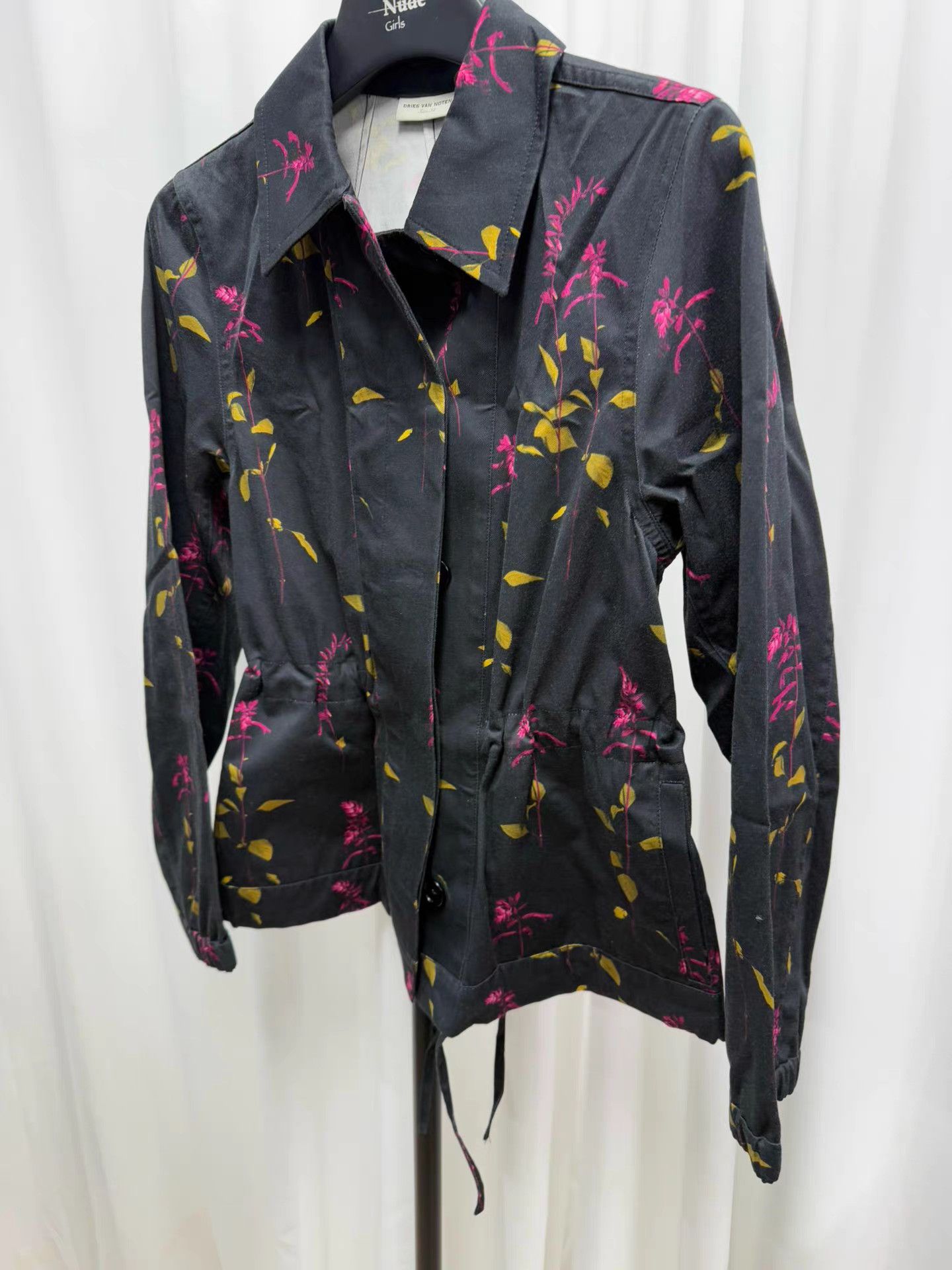 Dries Van Noten Dries van noten Floral Waist Jacket K20 Size XXS / US 00 / IT 34 - 8 Thumbnail