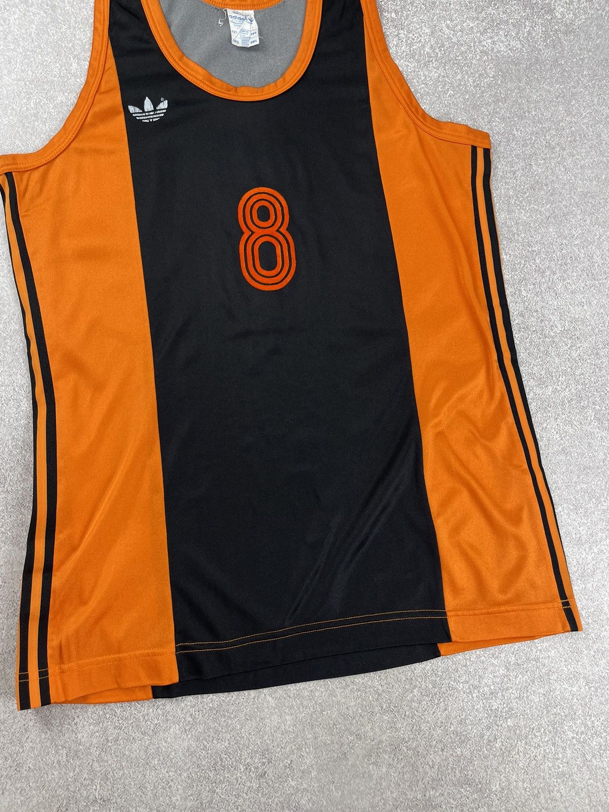 Adidas Vintage Adidas 70-80’s Tank Top Running Jersey #8 Size M-L Size US M / EU 48-50 / 2 - 2 Thumbnail