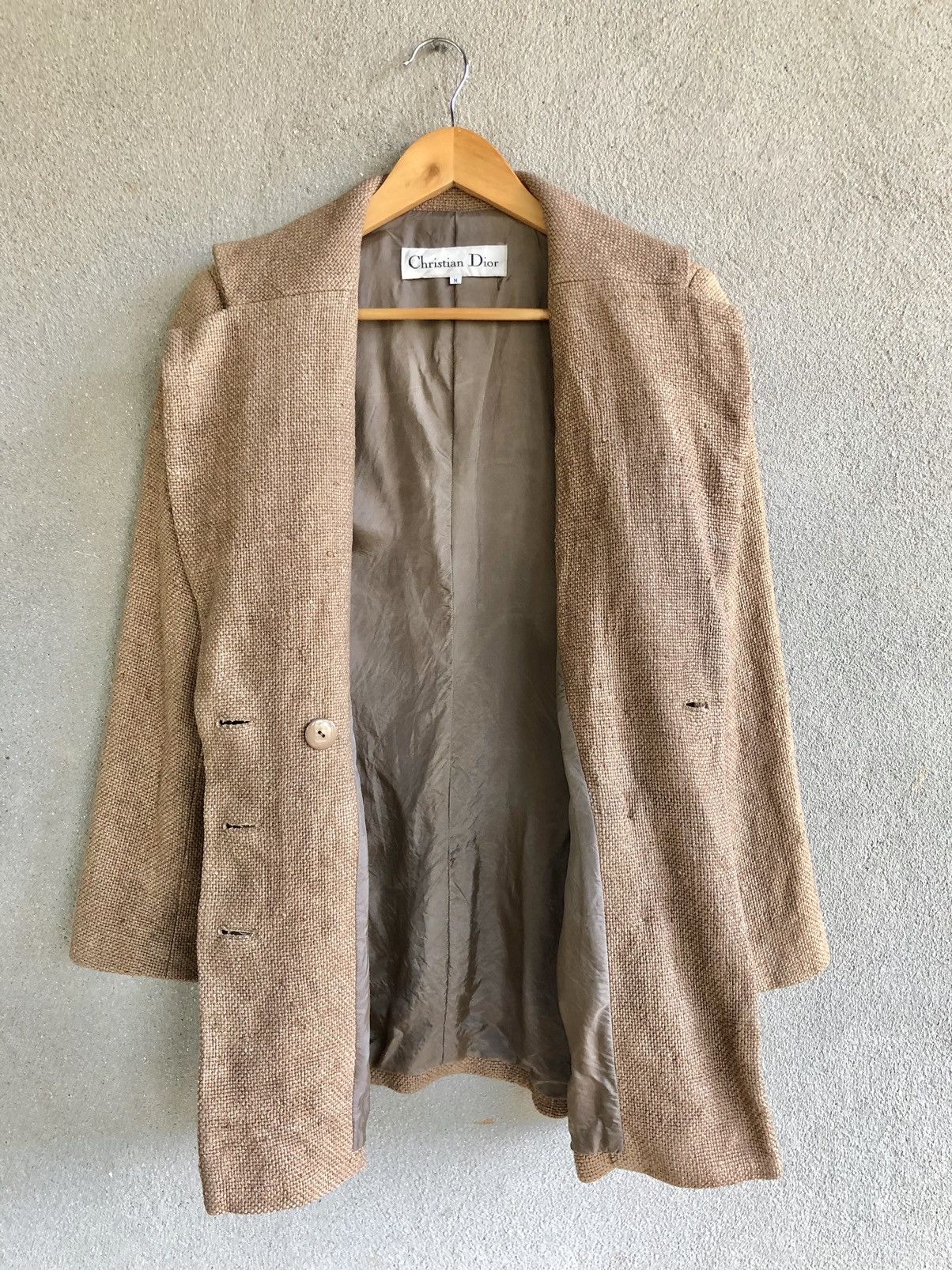 Christian Dior Monsieur Vintage Christian Dior crochet double breast coat jacket Size M / US 6-8 / IT 42-44 - 3 Thumbnail