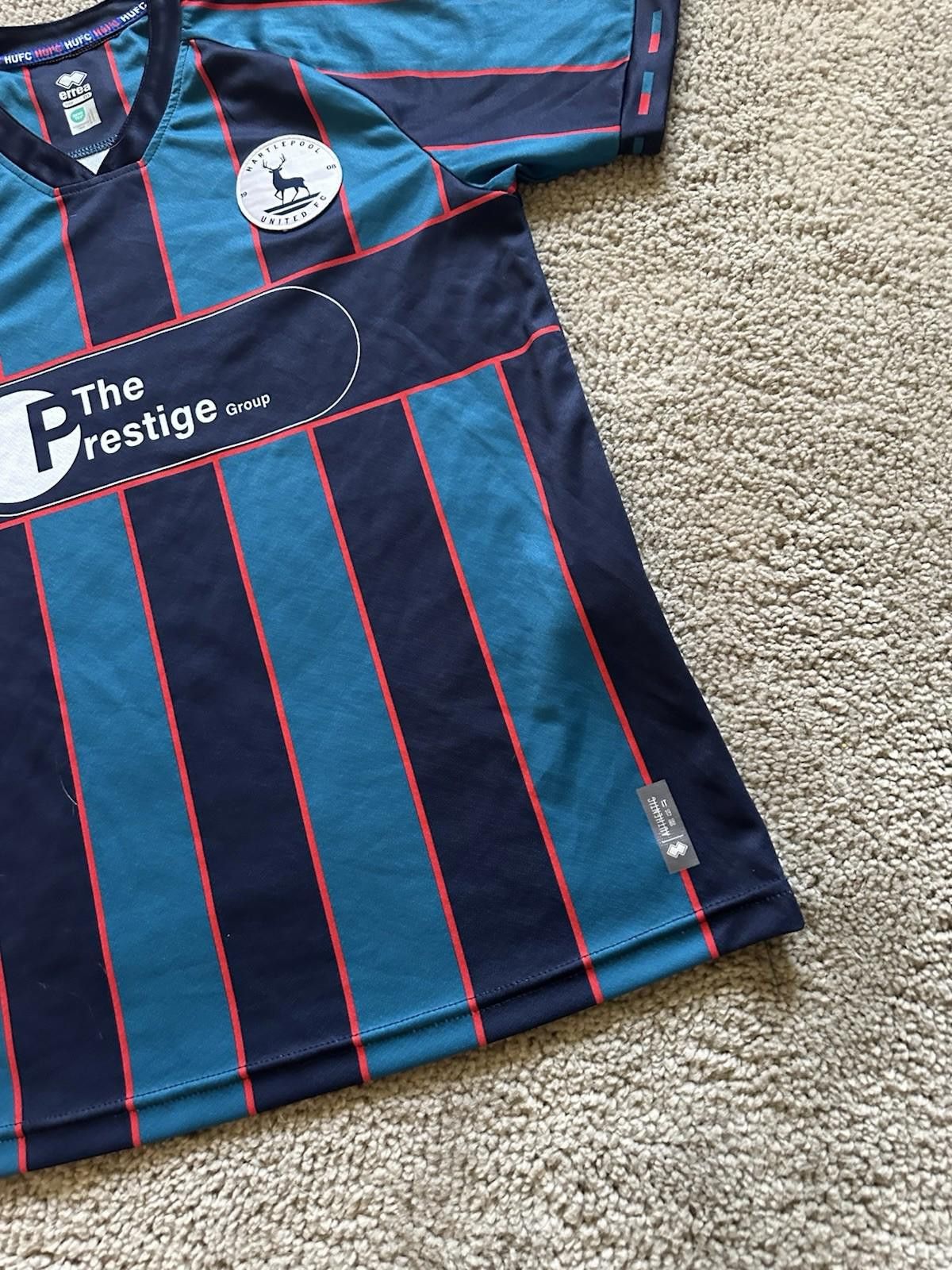 Errea Hartlepool United 2023-24 Away Football Shirt Soccer Jersey Size US M / EU 48-50 / 2 - 2 Thumbnail
