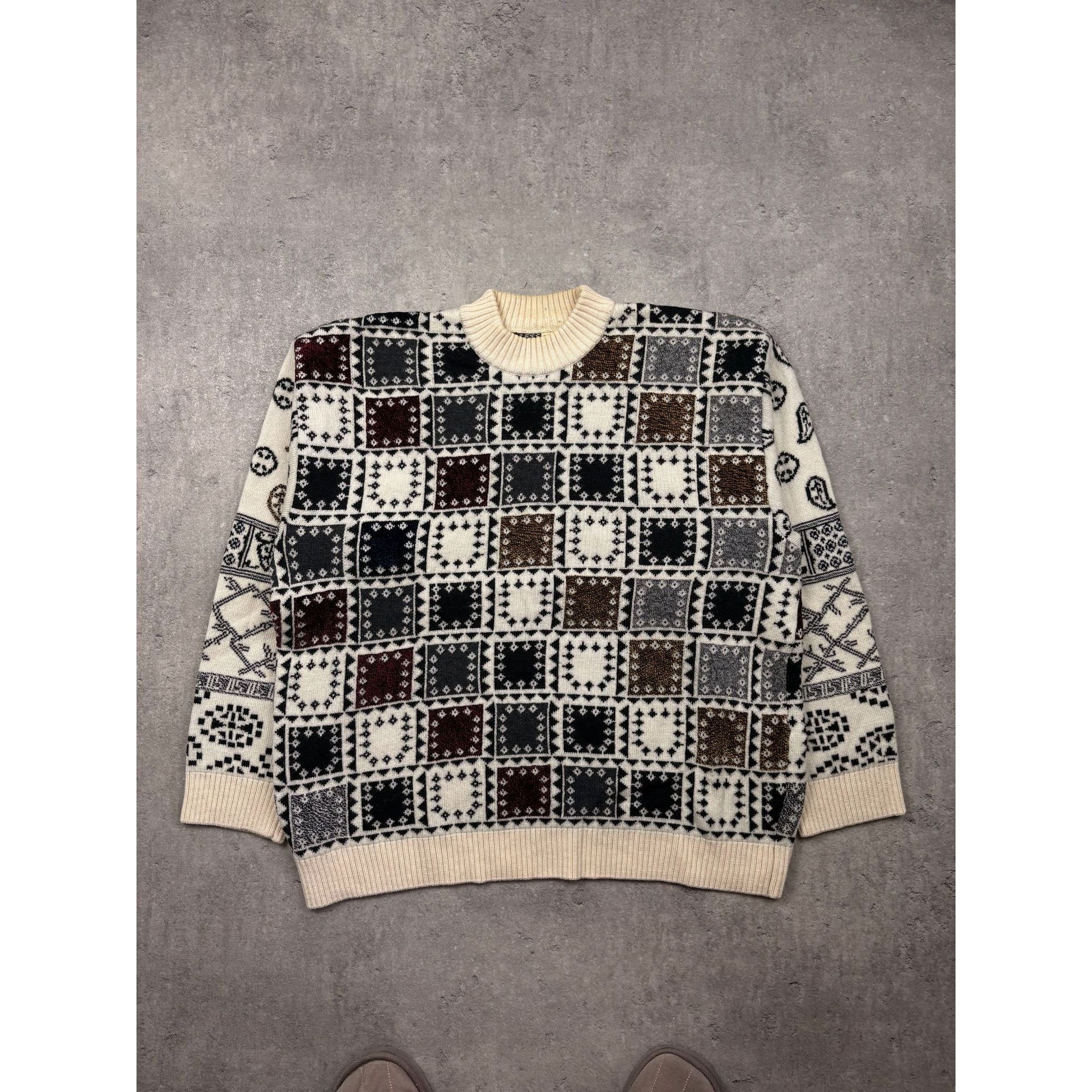 Japanese Brand The Minimalist Aesthetic: Japanese Style Textured Knit Sweat Size US L / EU 52-54 / 3 - 1 Thumbnail