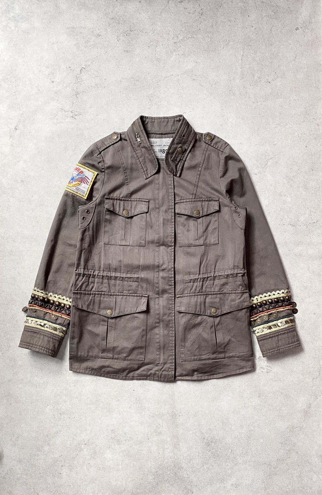 Japanese Brand JS New York Military Jacket Multipocket W/ Handcraft Accent Size US M / EU 48-50 / 2 - 1 Thumbnail