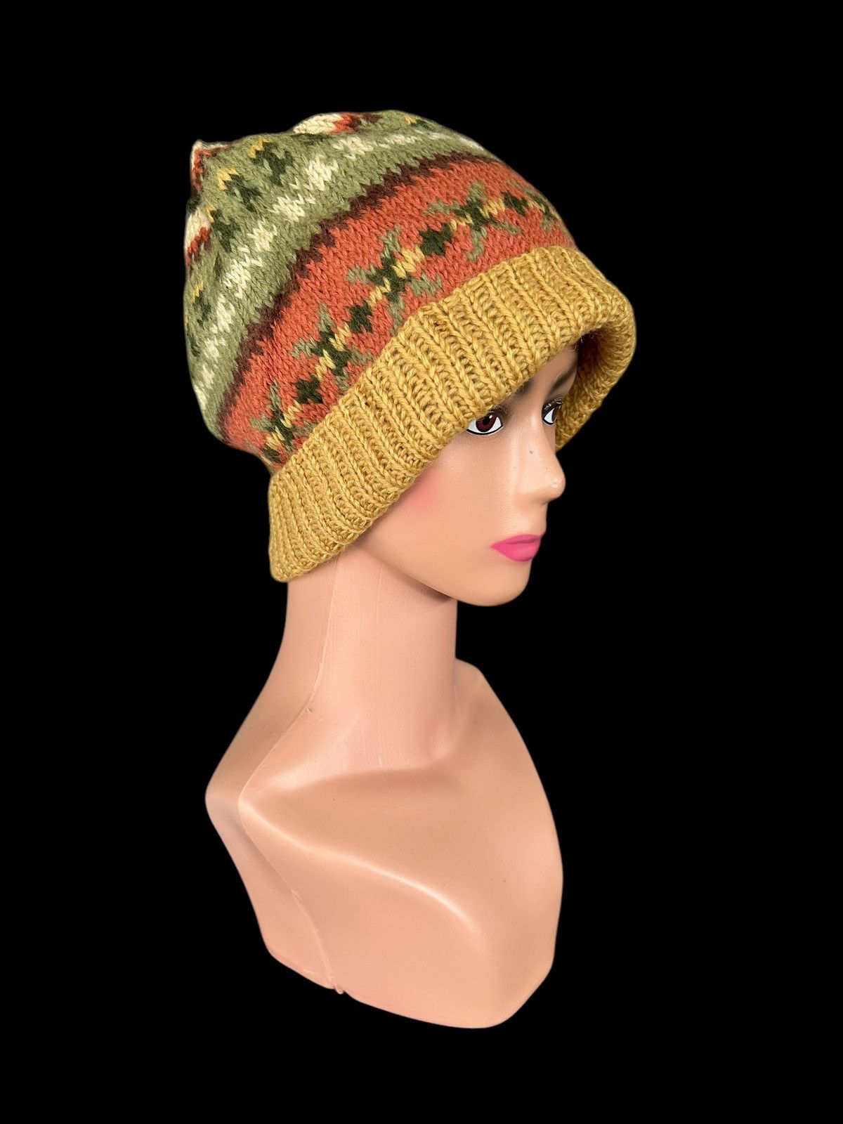 Japanese Brand × Kapital × Vintage Crochet Knitted handmade Beanie hats Size ONE SIZE - 5 Thumbnail