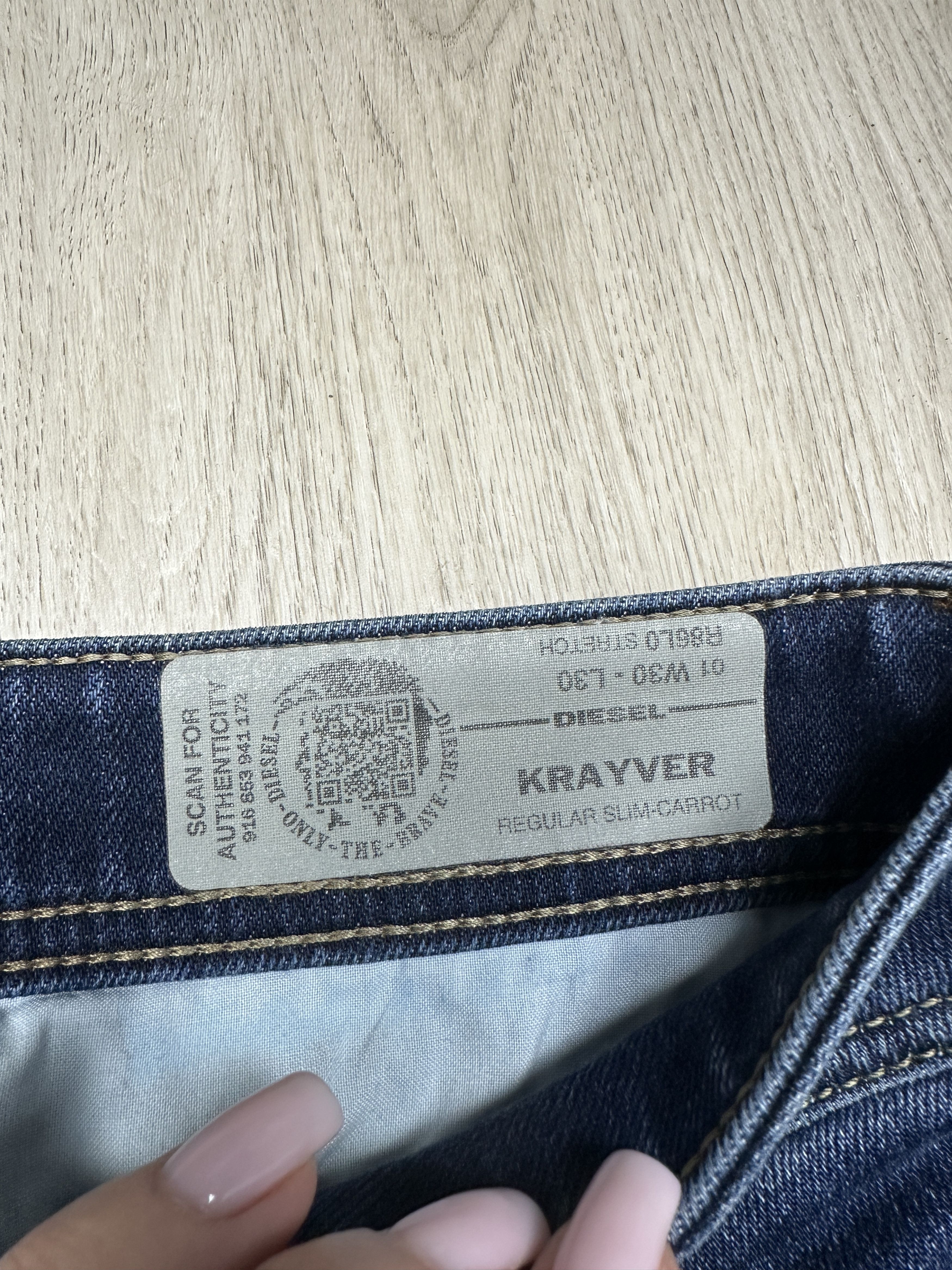 Diesel Diesel Krayver Vintage Mens Denim Pants Jeans Size US 30 / EU 46 - 4 Thumbnail