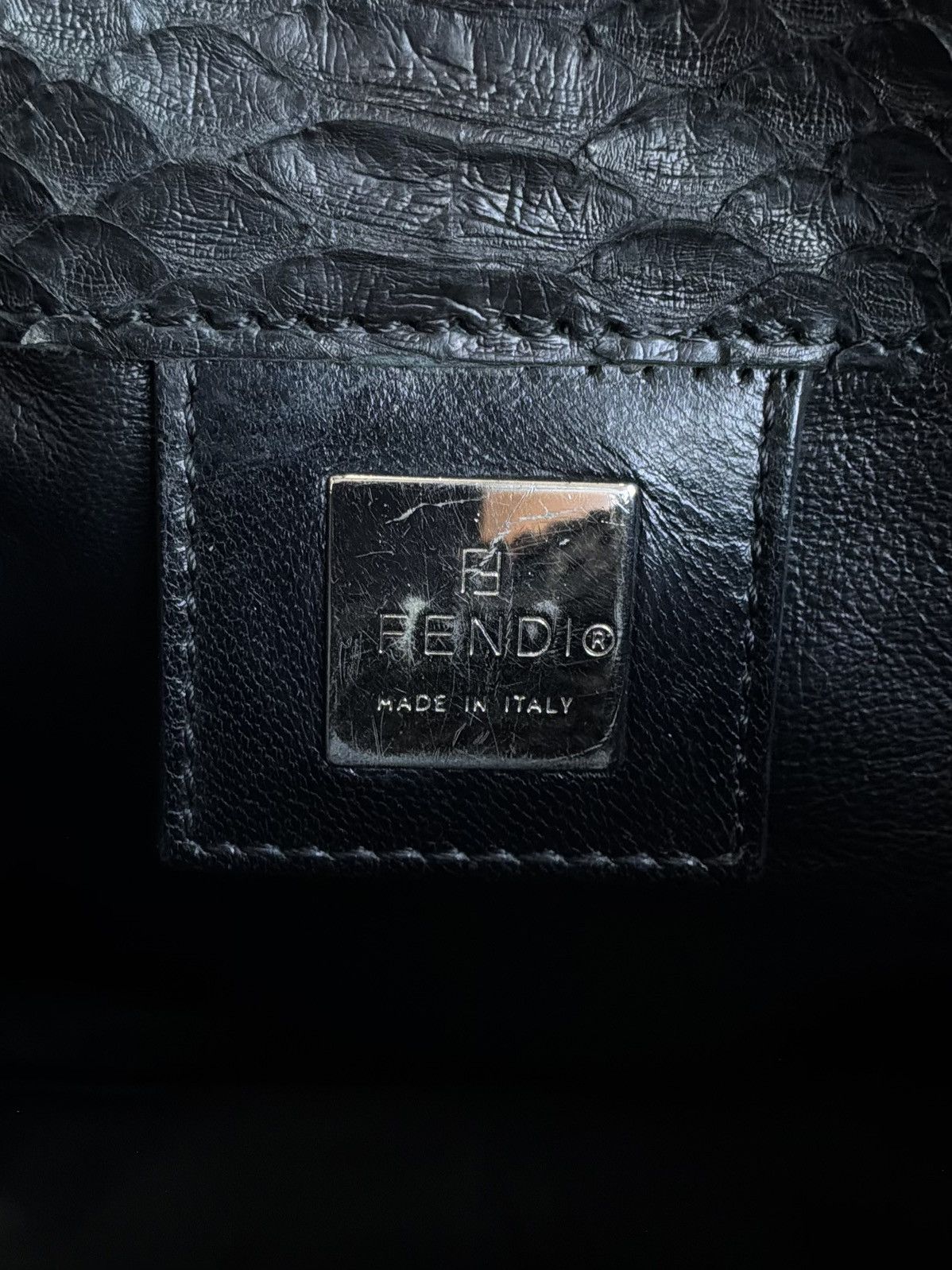 Fendi 2000s Fendi - Python Leather Mamma Baguette Bag Size ONE SIZE - 21 Thumbnail