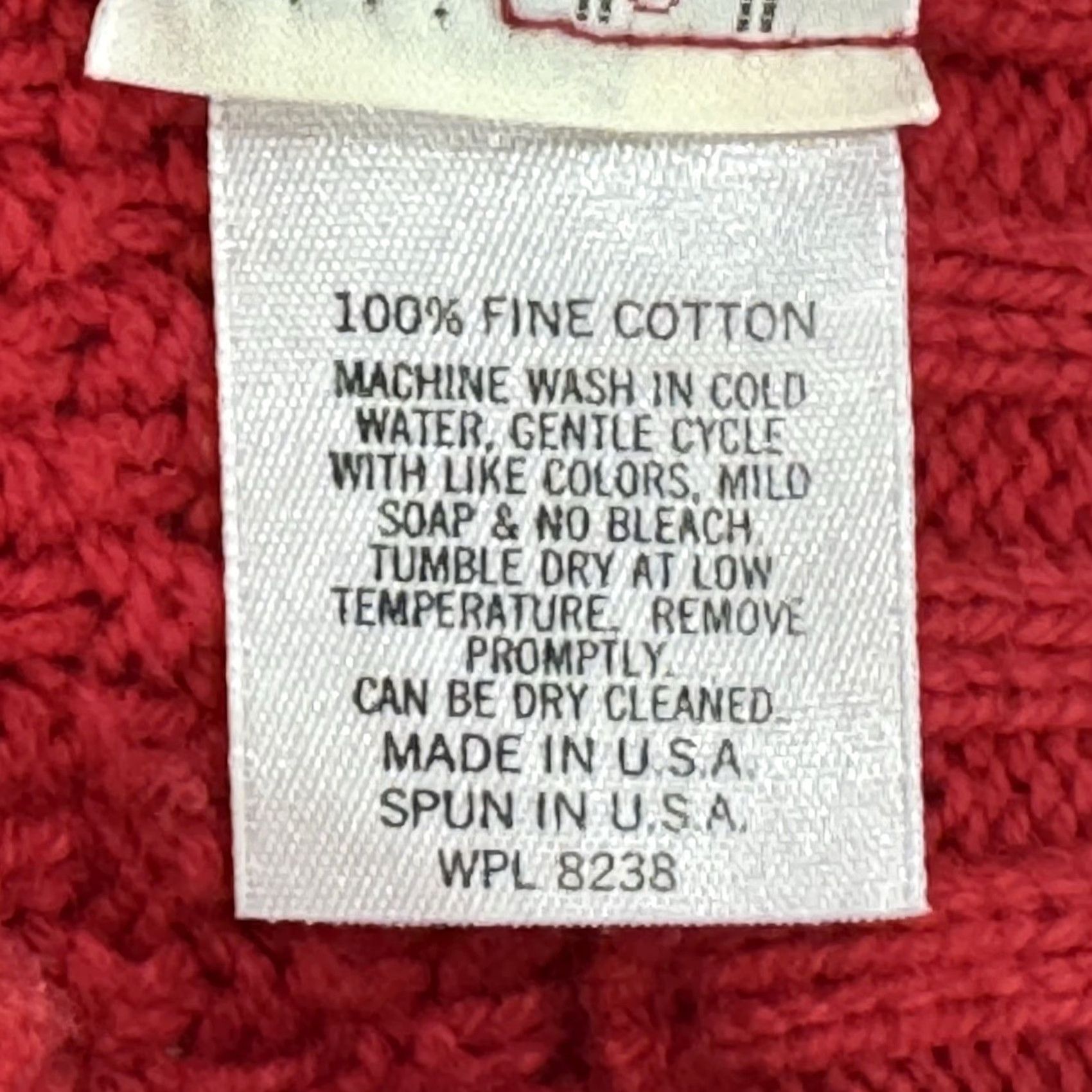Vintage VINTAGE Lord Jeff Sweater Cable Knit Fisherman Red Crew Neck Long Sleeve Men L Size US L / EU 52-54 / 3 - 5 Thumbnail