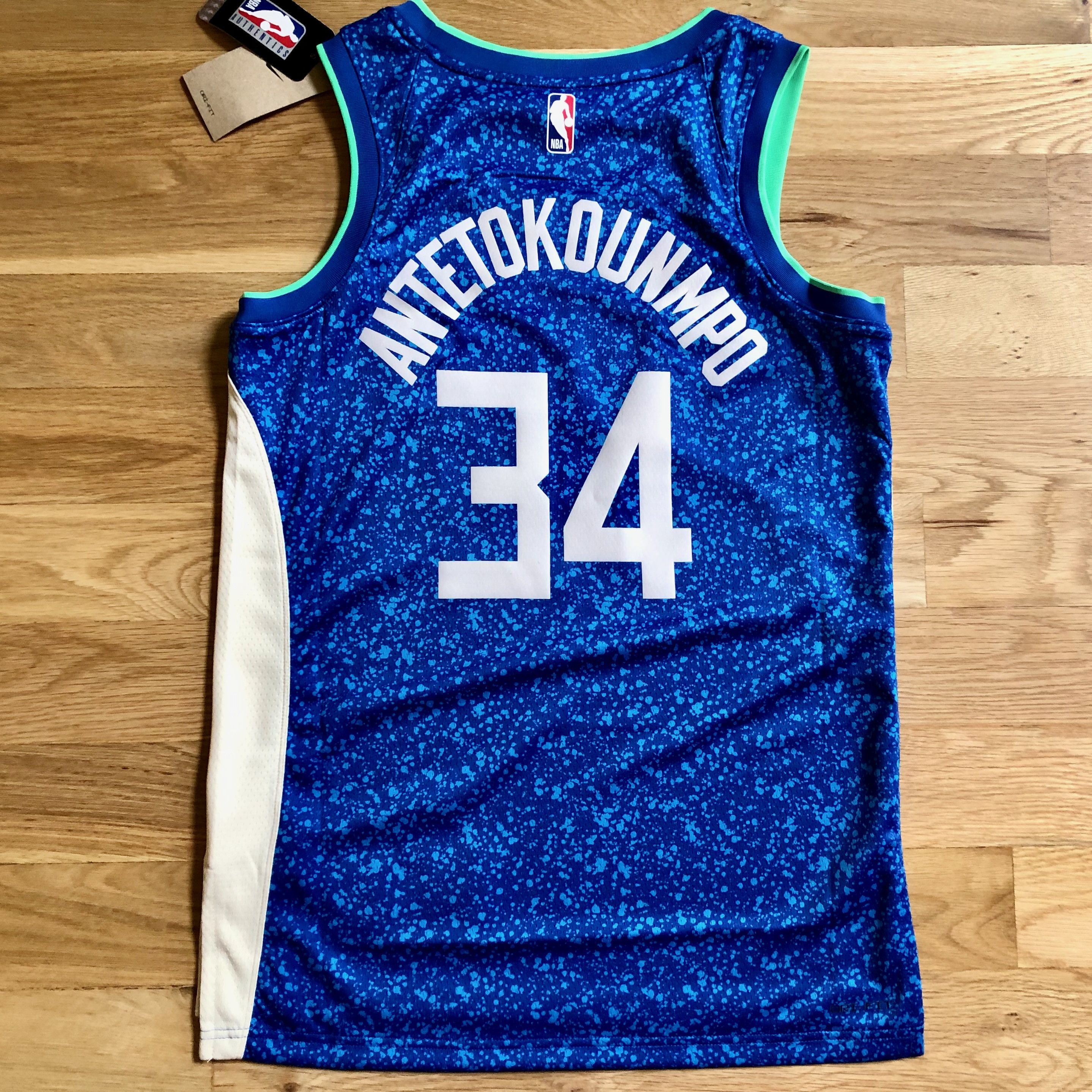 Nike Nike Milwaukee Bucks Giannis City Edition Jersey S 40 Size US S / EU 44-46 / 1 - 2 Thumbnail