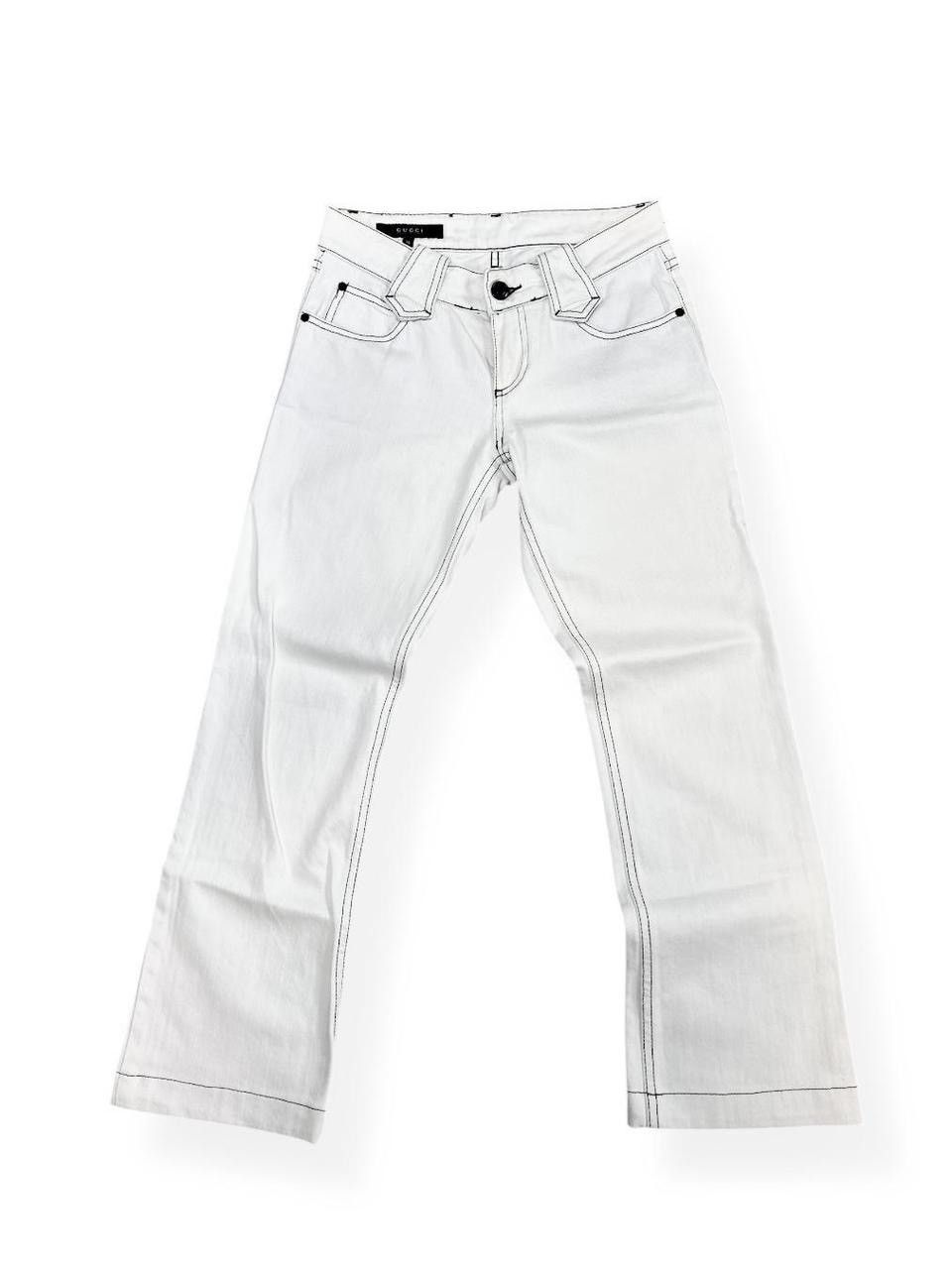 Gucci Vintage Gucci White Flared Pants Size 36" / US 14 / IT 50 - 1 Thumbnail