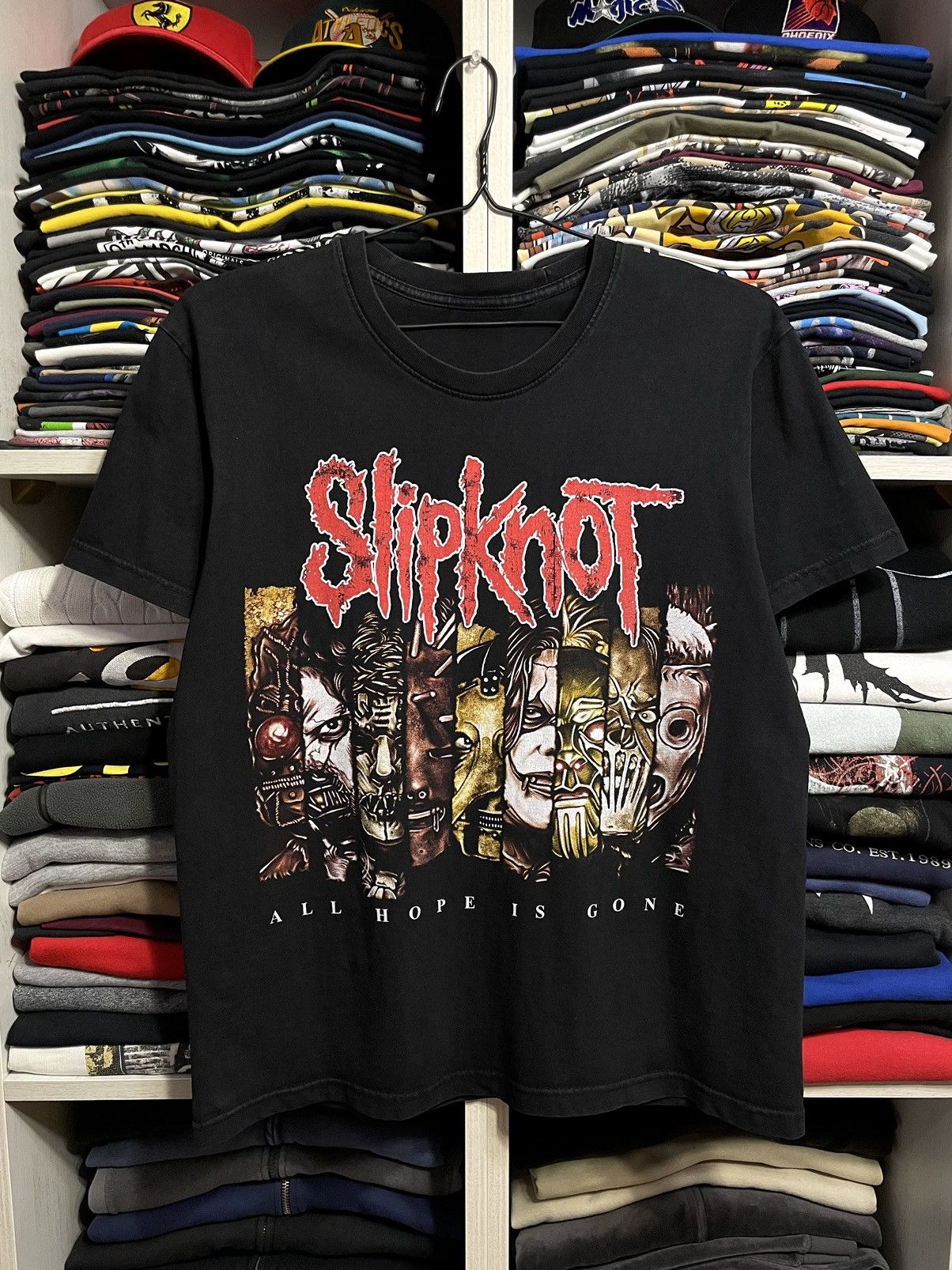 Band Tees Vintage Y2K Slipknot All Hope Is Gone Metal Band T-Shirt Size US M / EU 48-50 / 2 - 6 Thumbnail