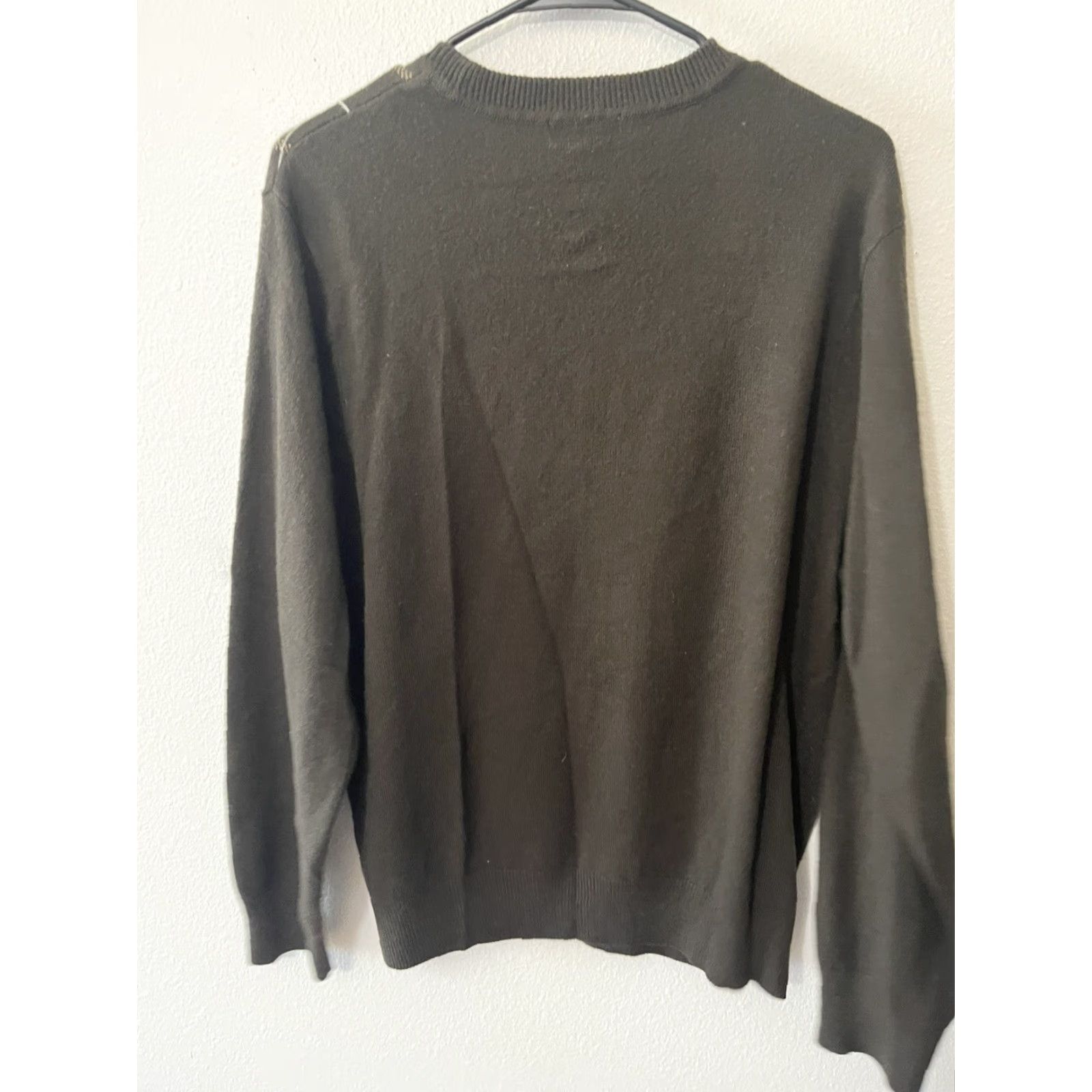 Dockers DOCKERS Mens Sweater Crew Neck Plaid Check Brown Dark Brown L Pullover Knit Acrylic Vintage No Size L Mens Sweater Crew Neck Brown Dark Brown L Size US L / EU 52-54 / 3 - 3 Thumbnail