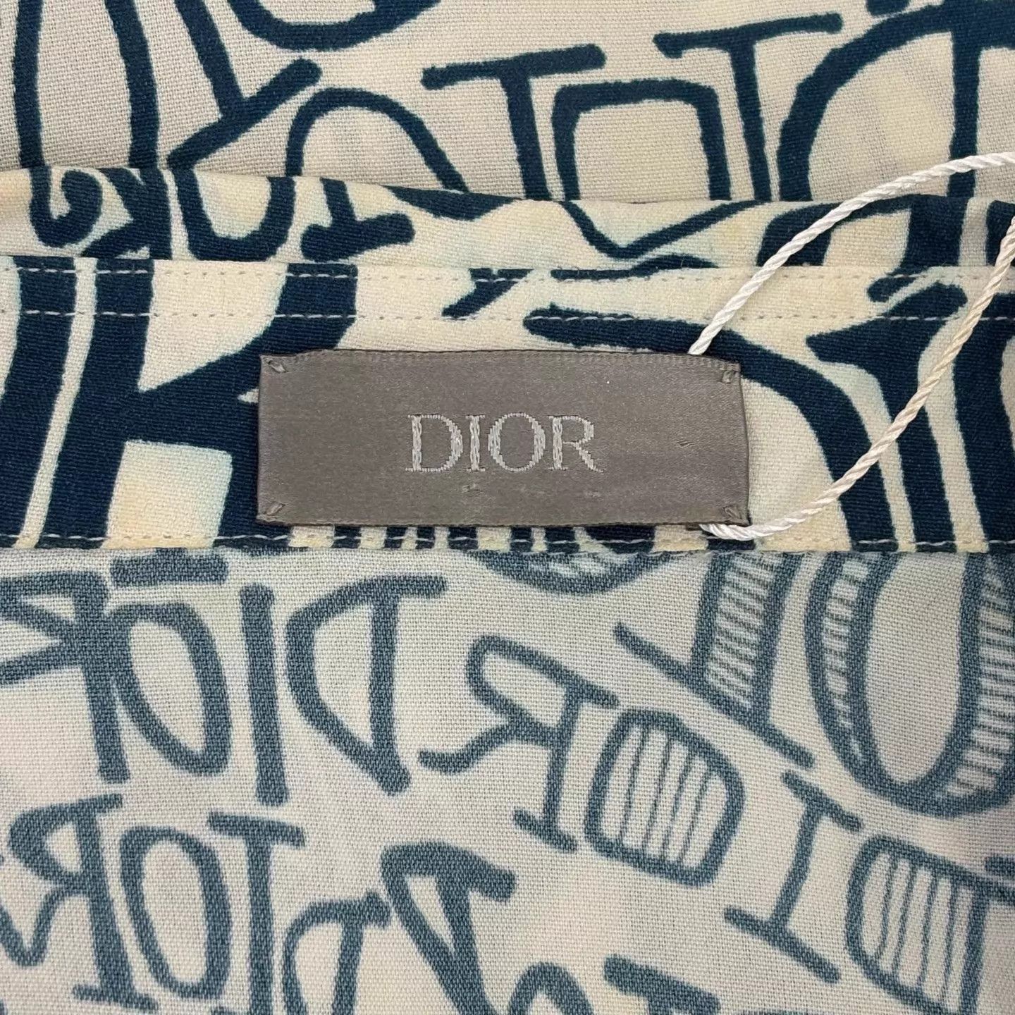 Dior DIOR x Stussy Letter Logo Printed LS Shirt Men's Blue 40 Size US M / EU 48-50 / 2 - 3 Thumbnail