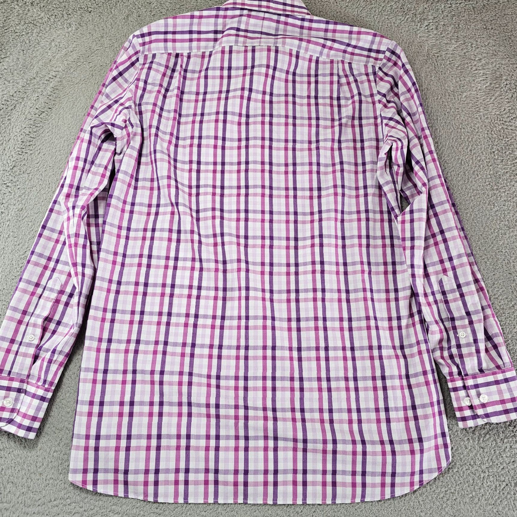 Bonobos Bonobos Shirt Mens Size 16 36 Slim Fit Pink Check Cotton Long Sleeve Button Up Size US L / EU 52-54 / 3 - 7 Thumbnail