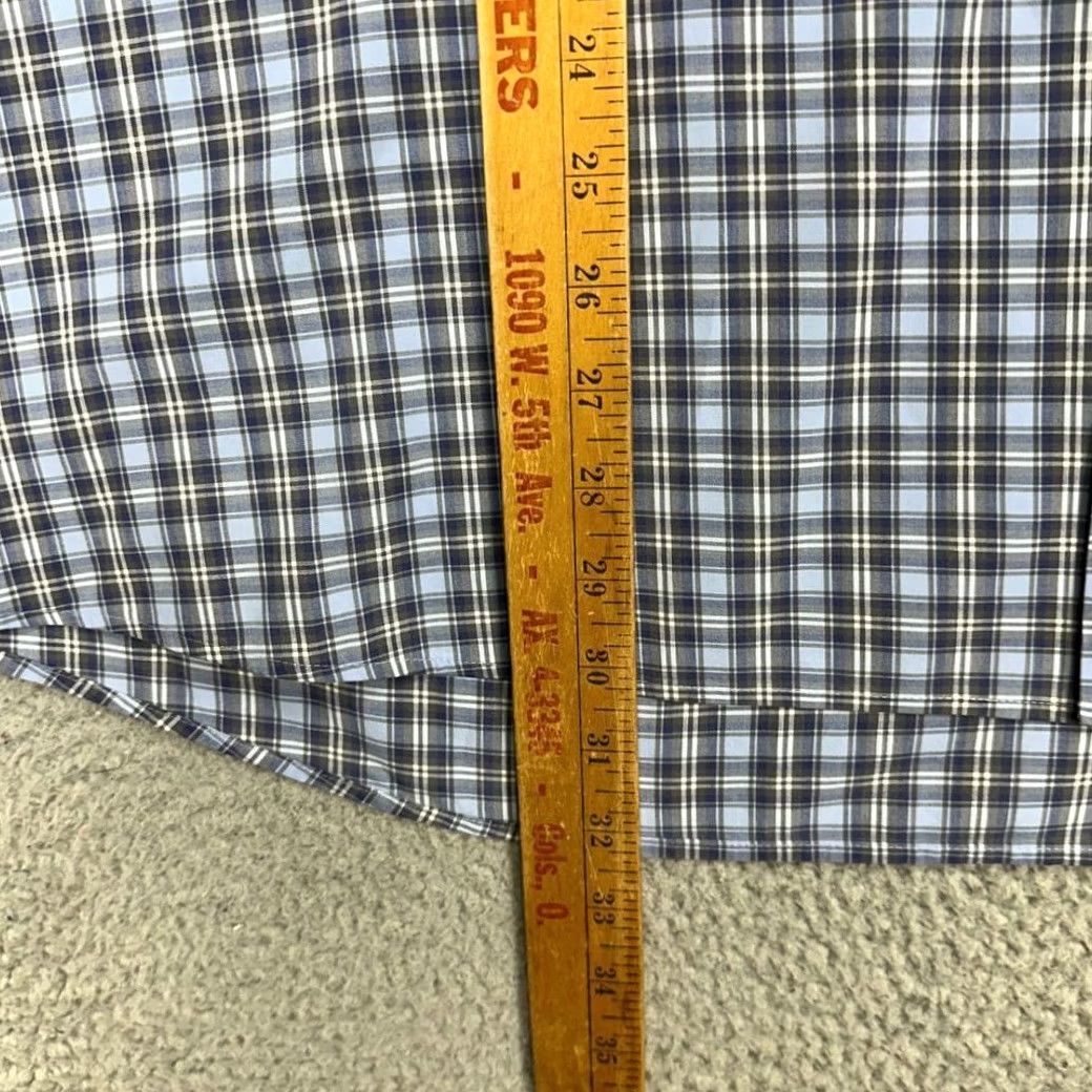 Jos. A. Bank Jos. A. Bank Traveler Travel Tech Button Up Shirt Mens 2XL Blue Plaid Tailored Size US XXL / EU 58 / 5 - 7 Thumbnail
