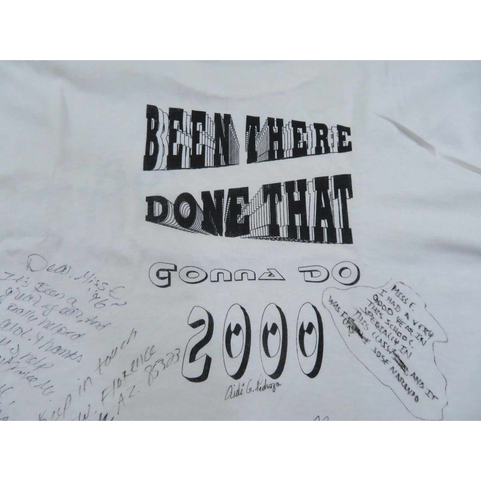 Hanes Gonna Do 2000 Class of 1996 High School Signatures Shirt XL Size US XL / EU 56 / 4 - 5 Thumbnail