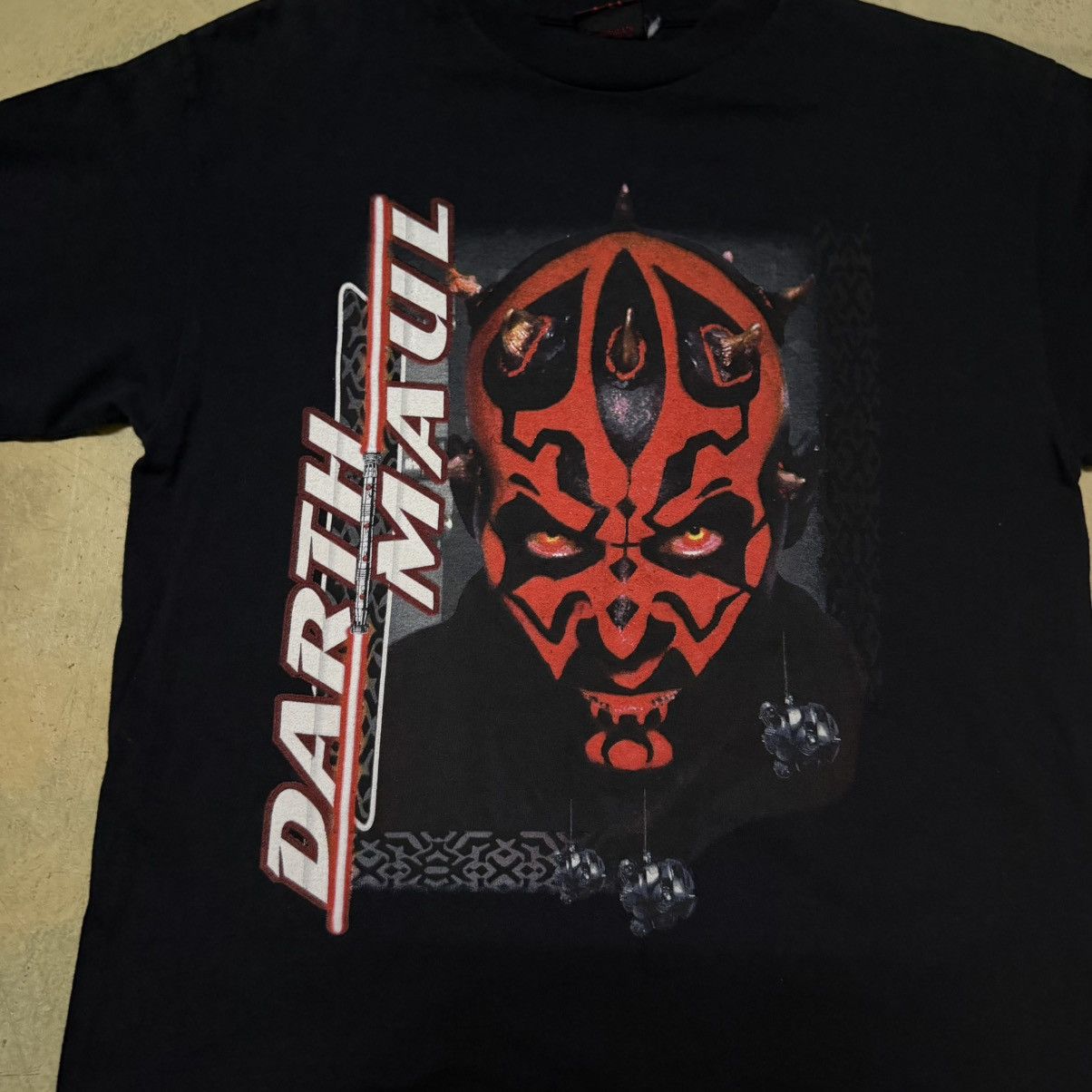 Vintage Vintage Star Wars Darth Maul Movie Big Logo T Shirt Size US M / EU 48-50 / 2 - 2 Thumbnail