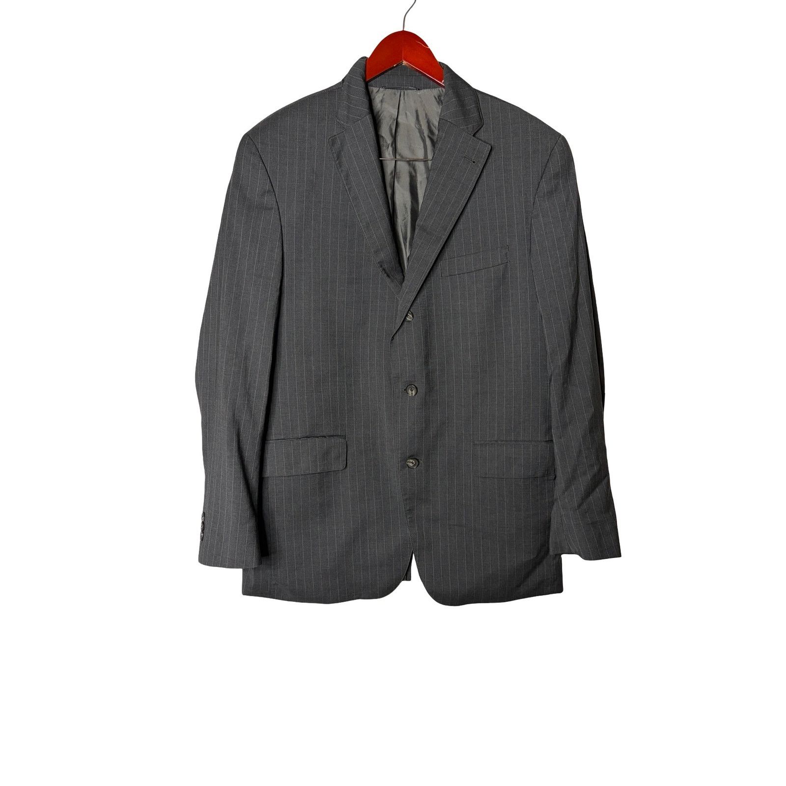 J. Press J.Press grey stripe wool blazer jacket sz 42R Size 42R - 1 Thumbnail