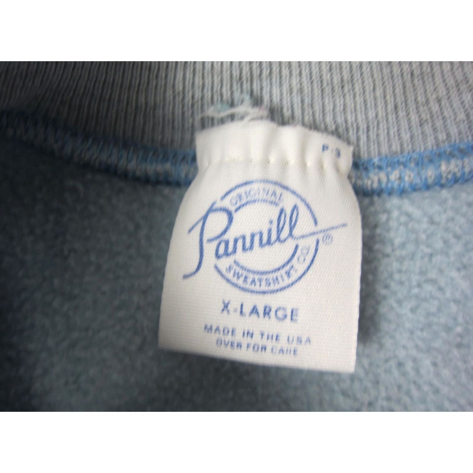 Vintage Vintage Pannill Sweatshirt Womens XL Blue Pullover Logo 80s Raglan Graphic Print Fleece Cotton Polyester United States Size XL / US 12-14 / IT 48-50 - 4 Thumbnail