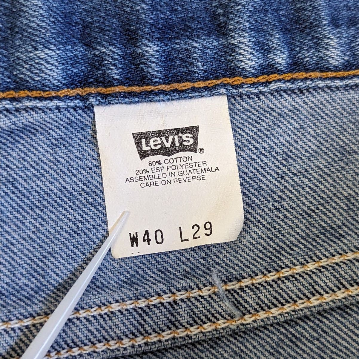 Levi's × Levi's Vintage Clothing × Vintage Vintage Levis 977 Jeans 90s Relaxed Fit Light Wash Denim Size US 40 / EU 56 - 3 Thumbnail
