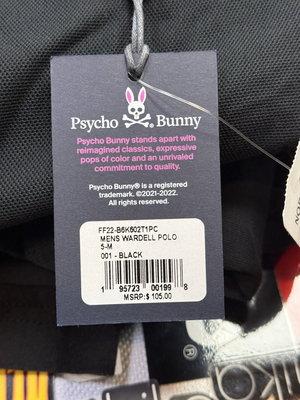 Psycho Bunny Psycho Bunny Men’s Wardell Polo Size US M / EU 48-50 / 2 - 6 Thumbnail