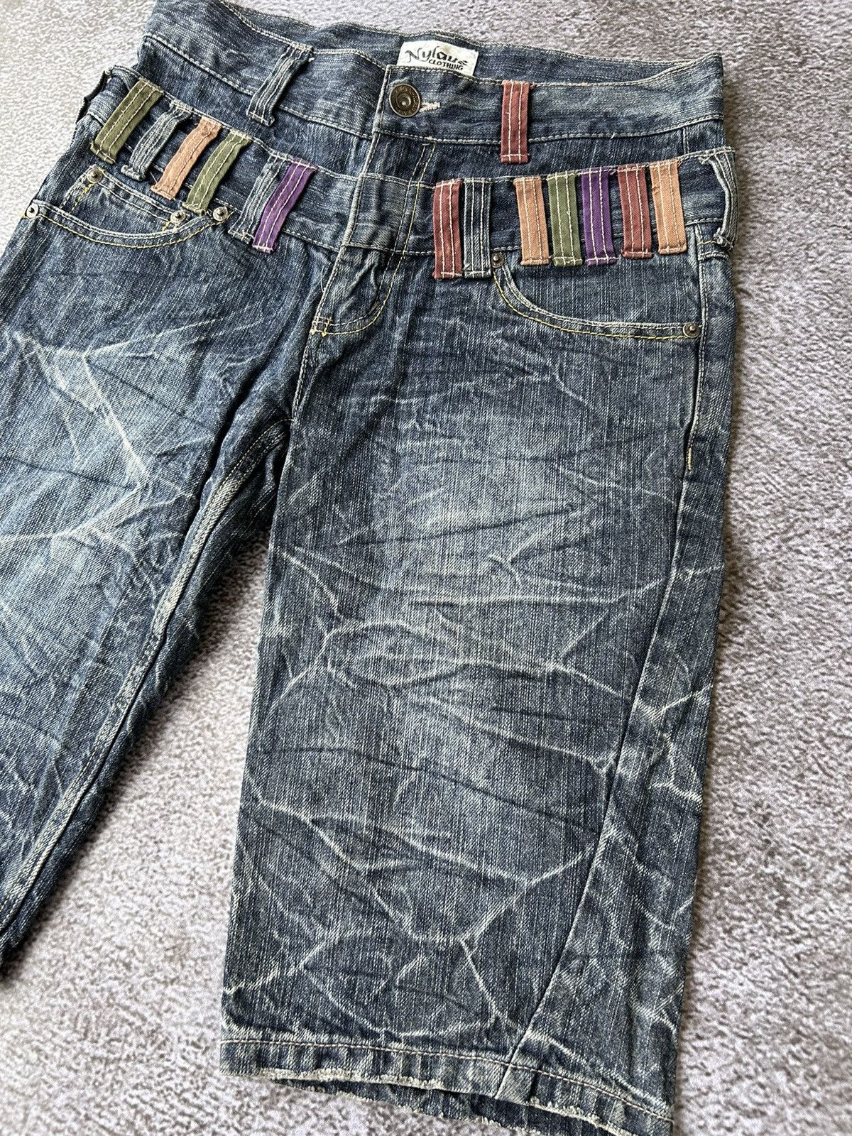 20471120 Nylaus double waist denim short pants style goa kmrii Size US 30 / EU 46 - 5 Thumbnail
