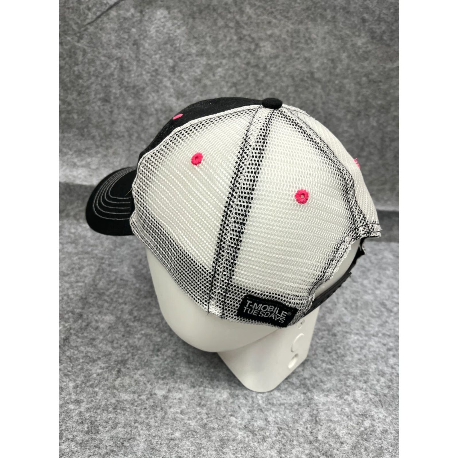 Pinko T-Mobile Hat Cap Snap Back Adult One Size Black Pink Cotton Poly Work Trucker Size ONE SIZE - 5 Thumbnail