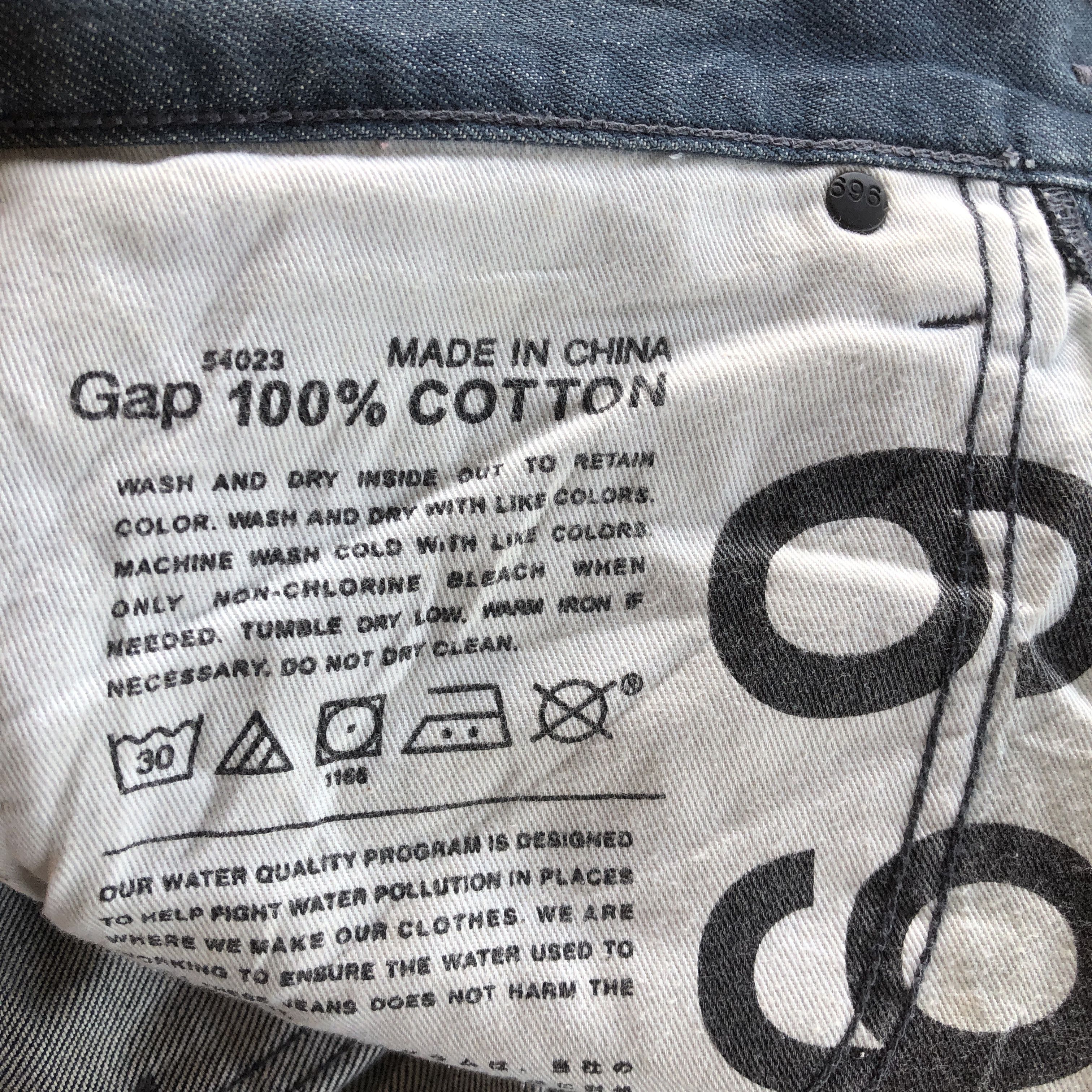 Gap Vintage 90s GAP Jeans Dirty GAP 1969 Denim Pants Size US 34 / EU 50 - 11 Thumbnail
