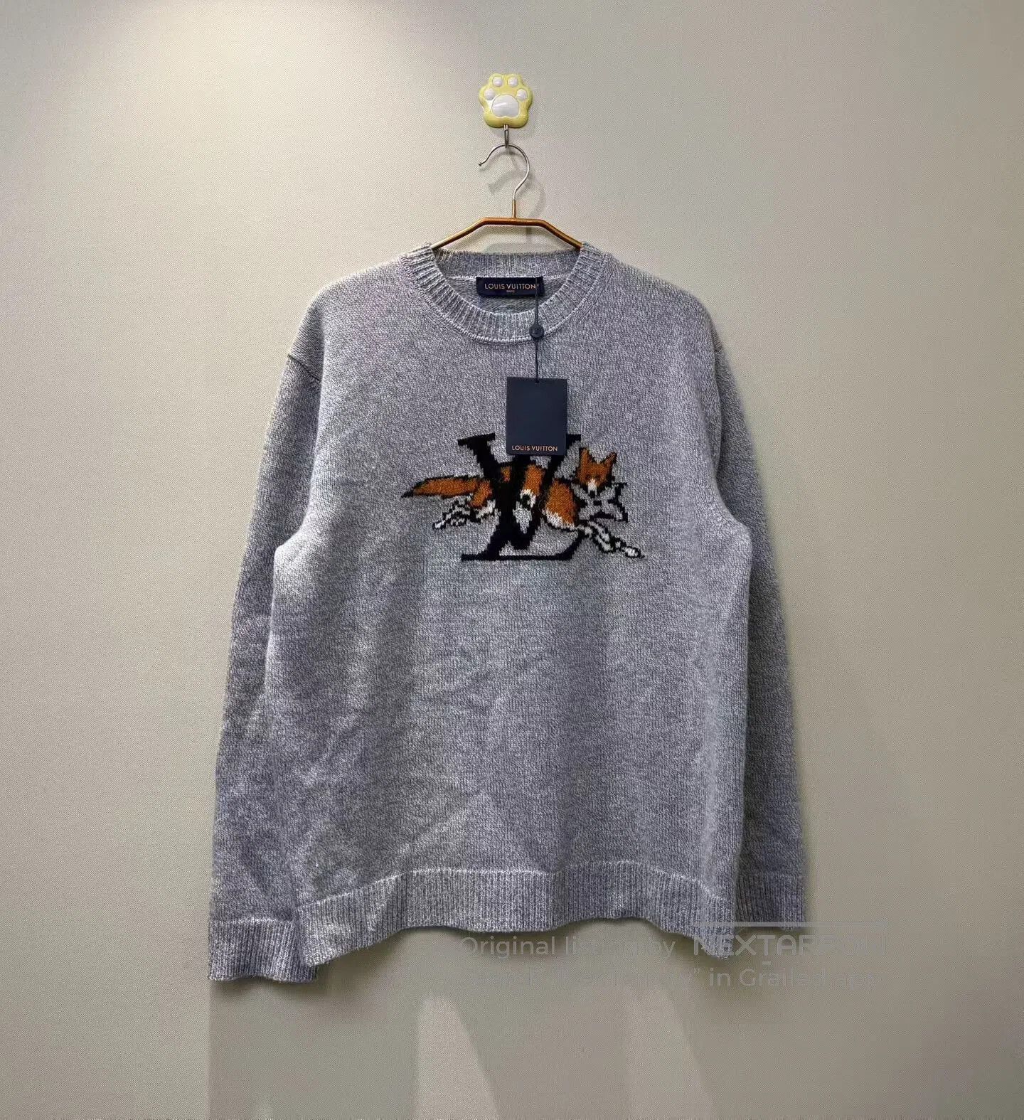 Louis Vuitton Louis Vuitton Grey Fox Logo Logo Sweater| Size US XXL / EU 58 / 5 - 1 Thumbnail