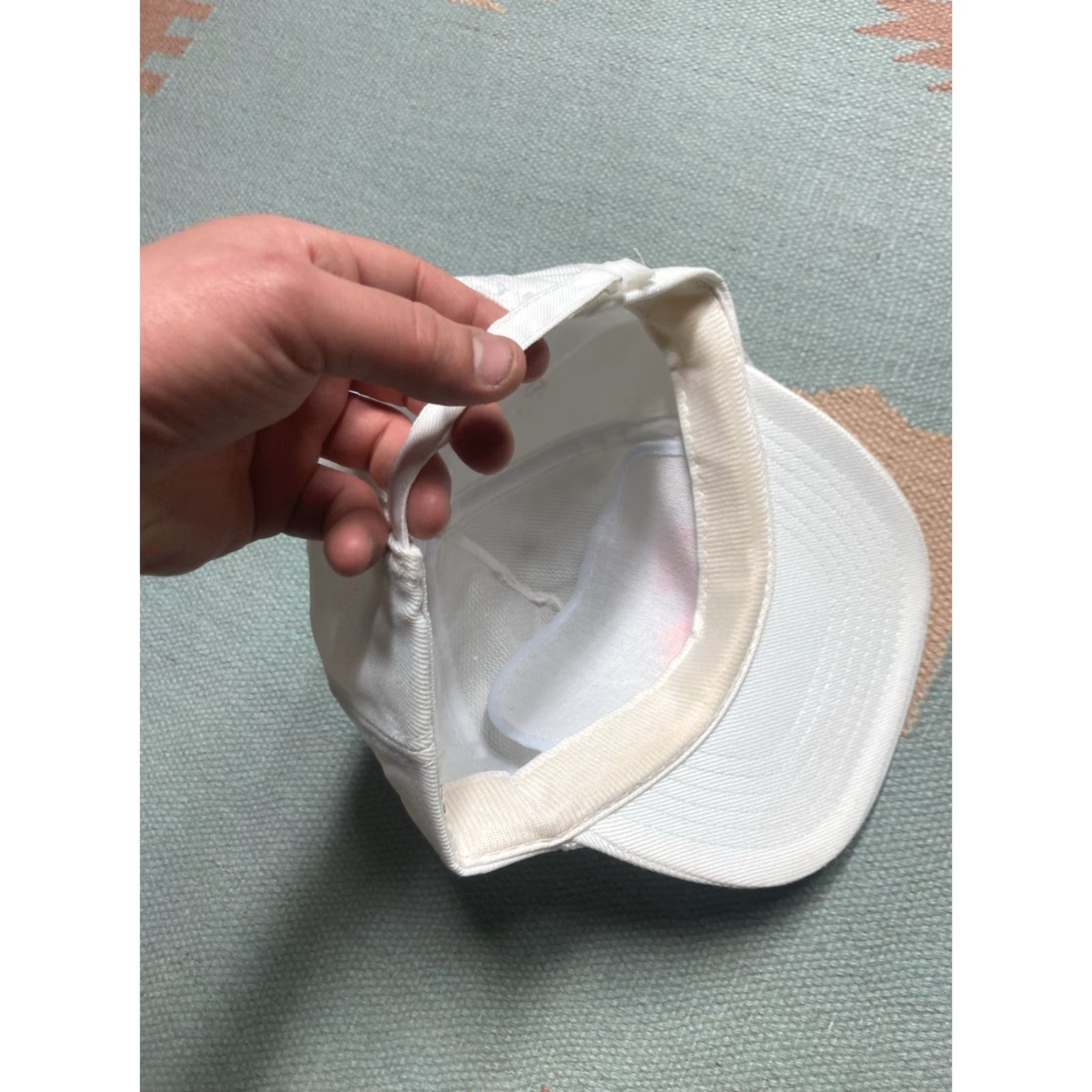 Rainbow VINTAGE Rainbow Bahamas embroidered Strapback hat cap Beach Island white Men Adjustable Hat Size ONE SIZE - 6 Thumbnail