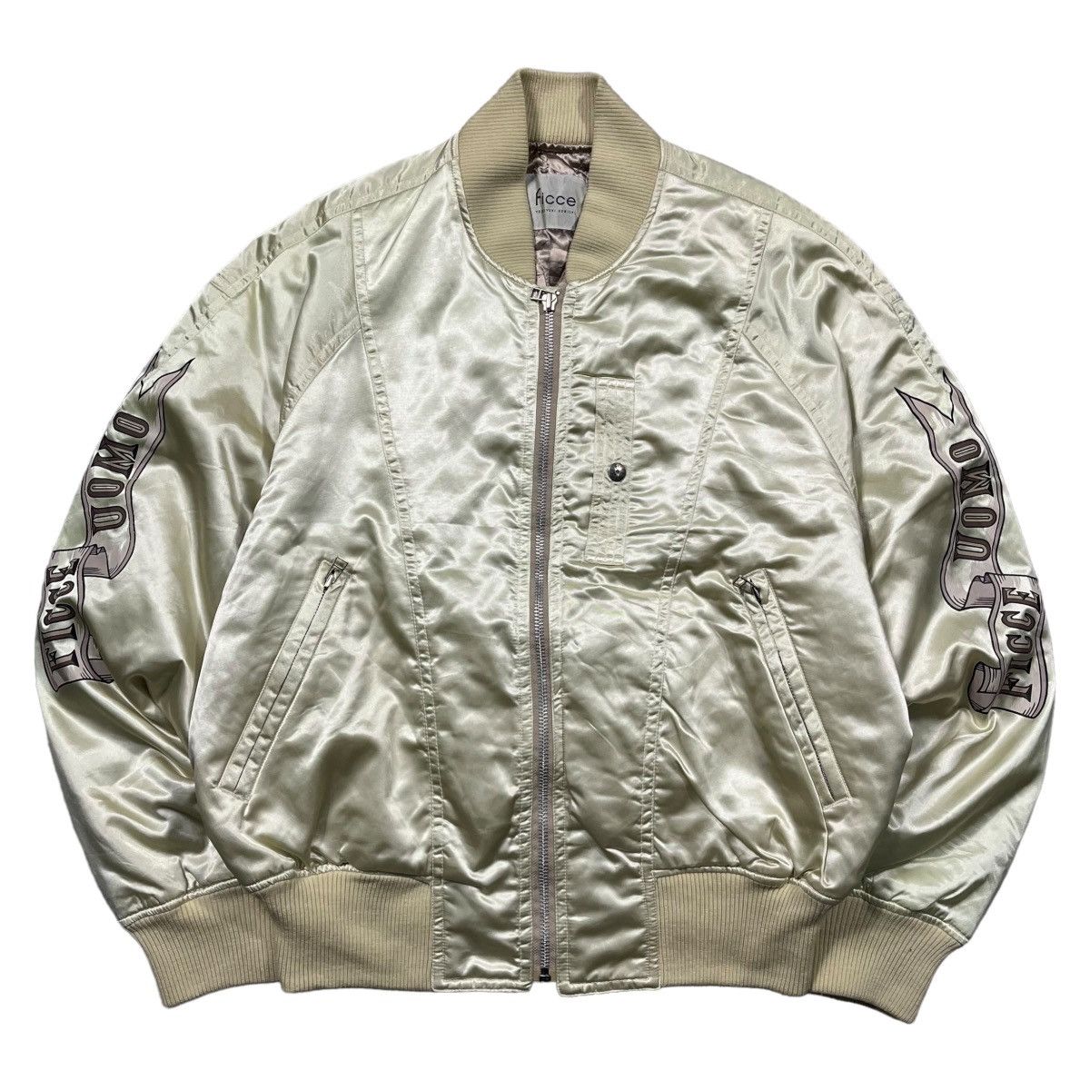 Vintage Ficce Yoshiyuki Konishi Bomber Jacket Embroidery
