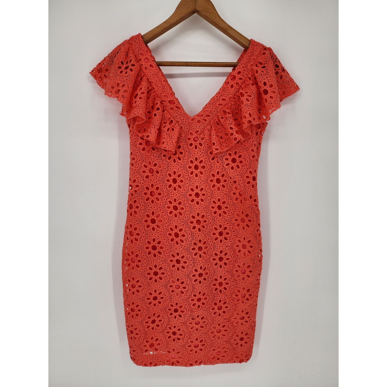 Trina Turk trina Trina Turk Neriah Coral Lace Mini Dress Women's Size 2 Size XS / US 0-2 / IT 36-38 - 7 Thumbnail