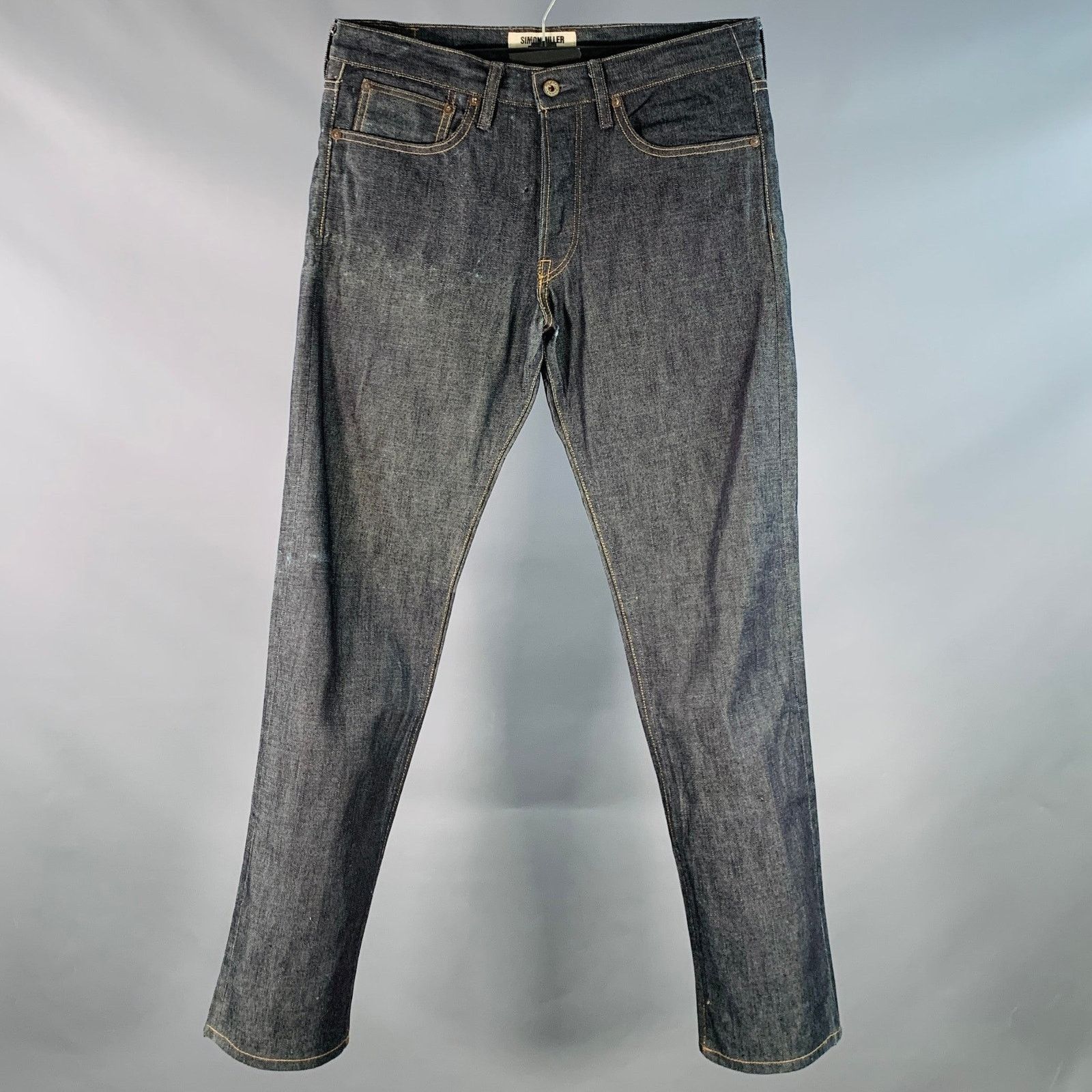 Simon Miller SIMON MILLER Size 32 Blue Indigo Cotton Button Fly Jeans Size US 32 / EU 48 - 1 Thumbnail