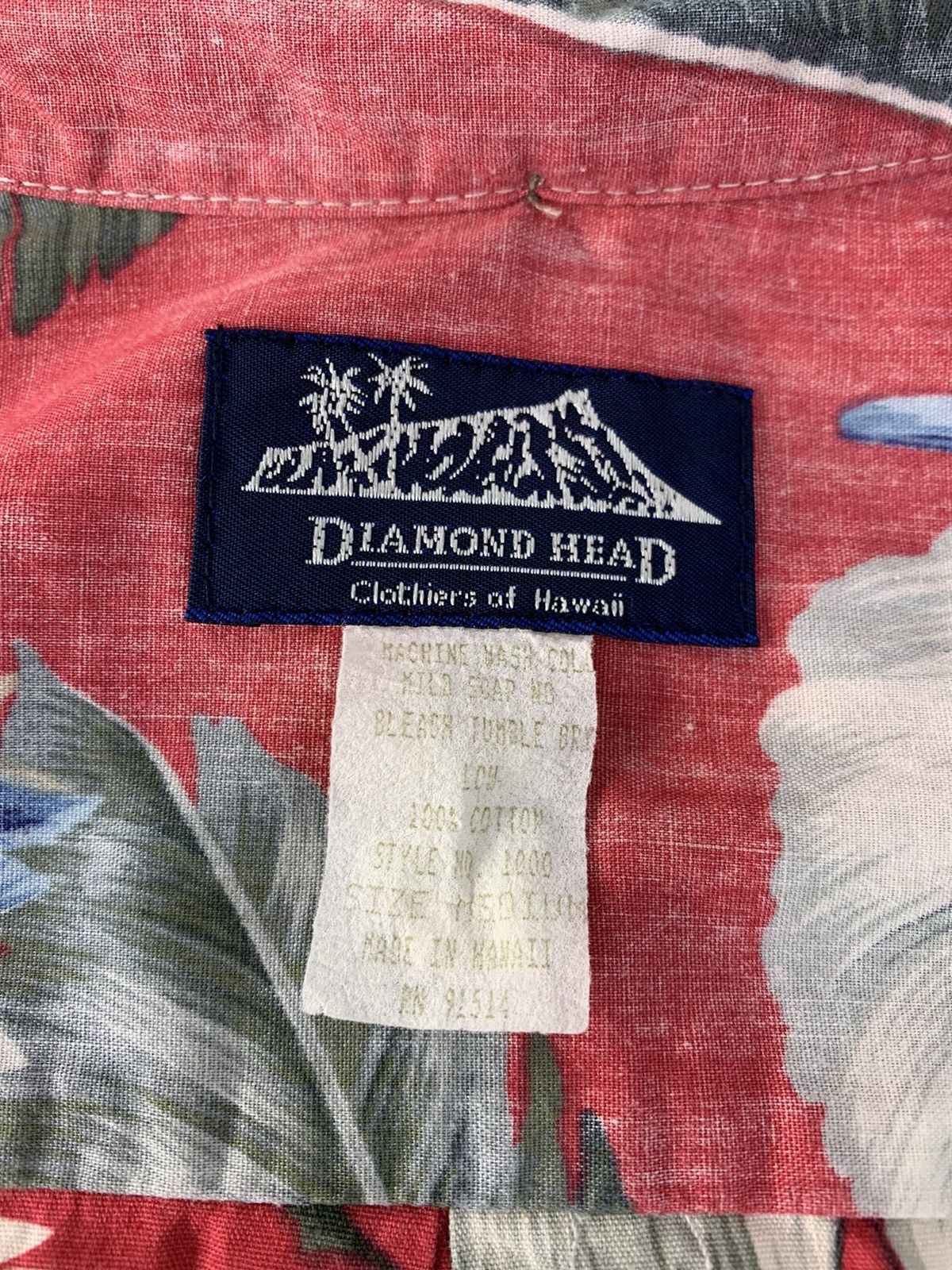 Diamond Head 80s 90s Diamond Head Hawaiian Shirt Floral Design Size US L / EU 52-54 / 3 - 4 Thumbnail