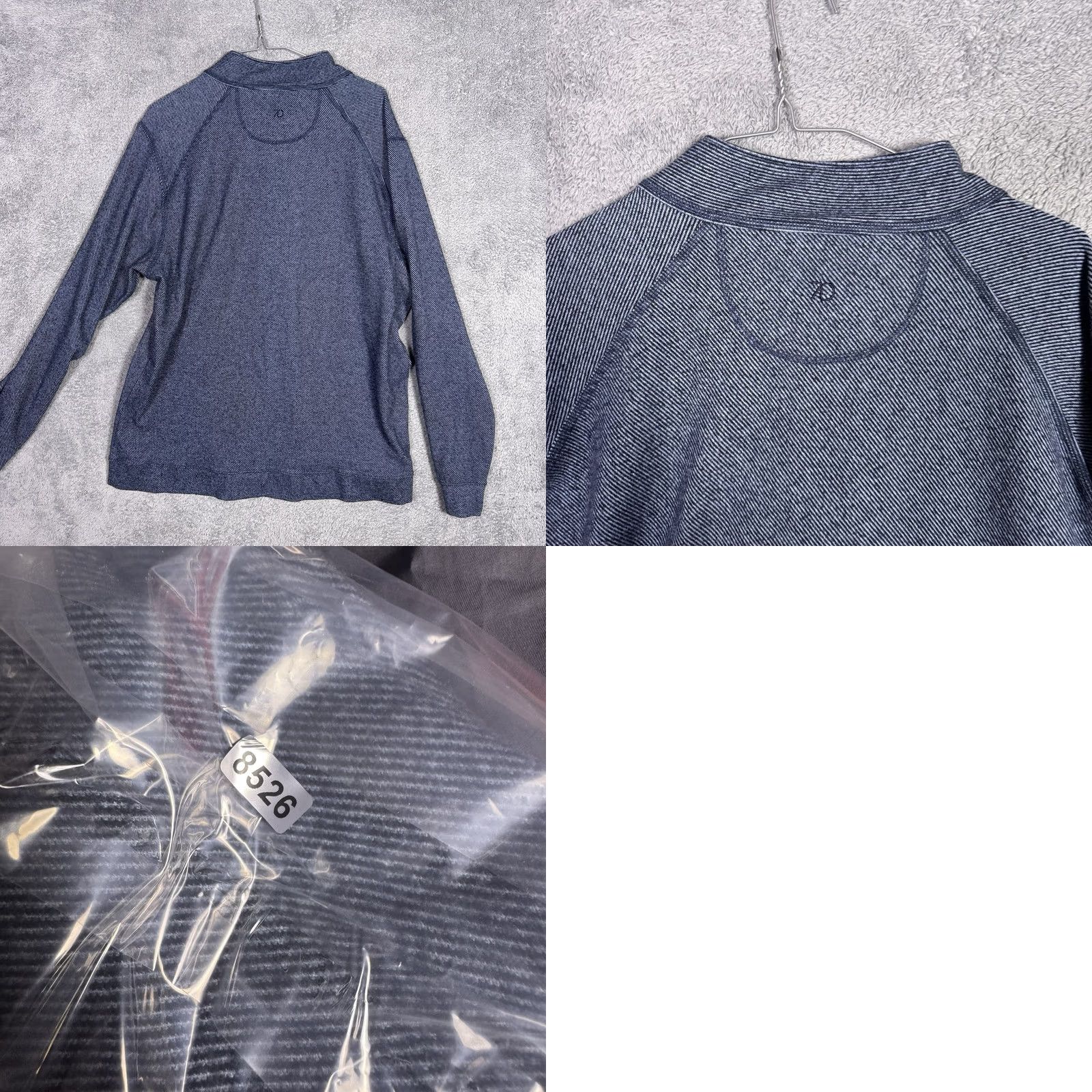 Vintage 7 Diamonds Generation Men’s XL Pullover 1/4 Zip Sweater Jacket Sweatshirt Blue Size US XL / EU 56 / 4 - 8 Thumbnail