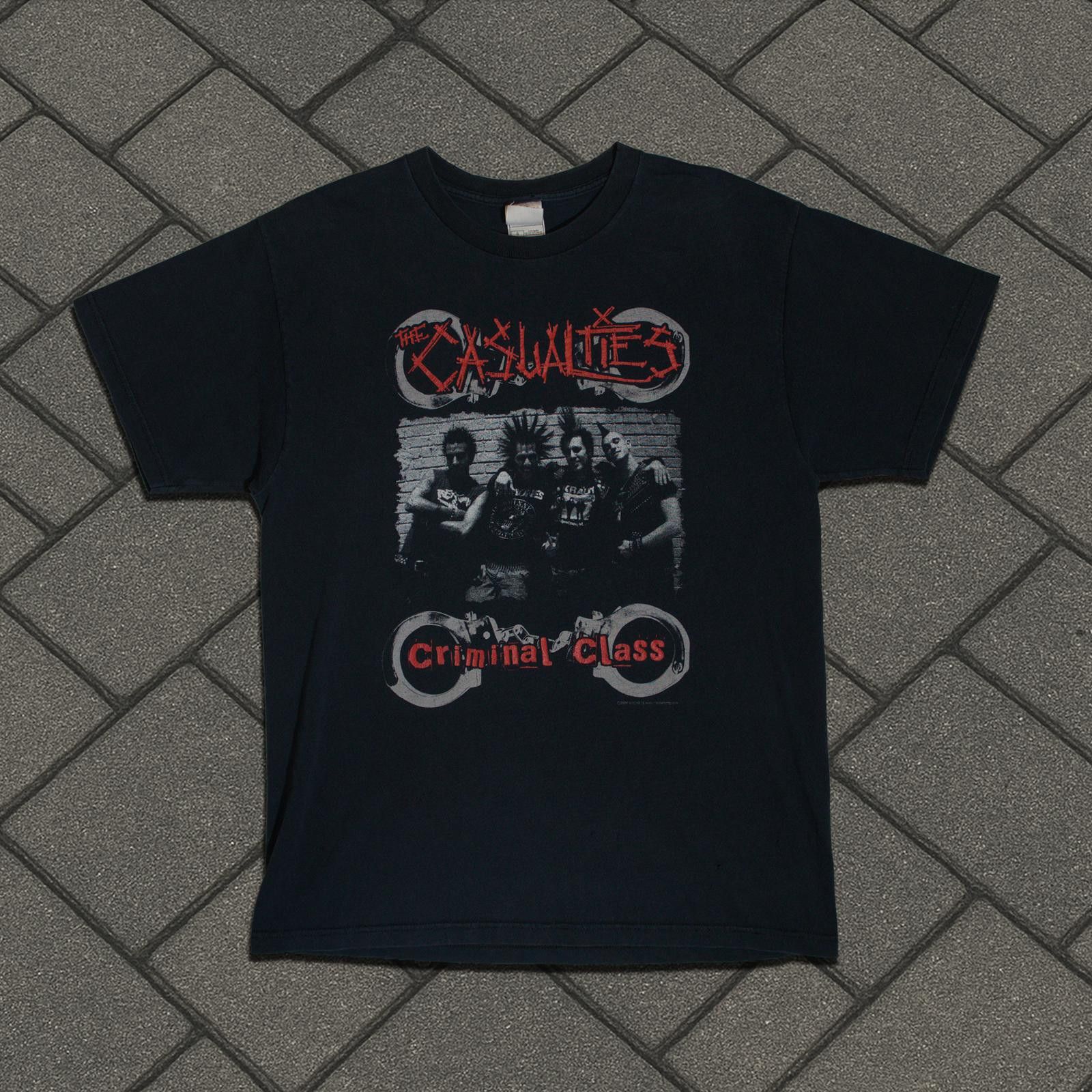 Vintage 2004 The Casualties Criminal Class Tee Size US M / EU 48-50 / 2 - 1 Thumbnail