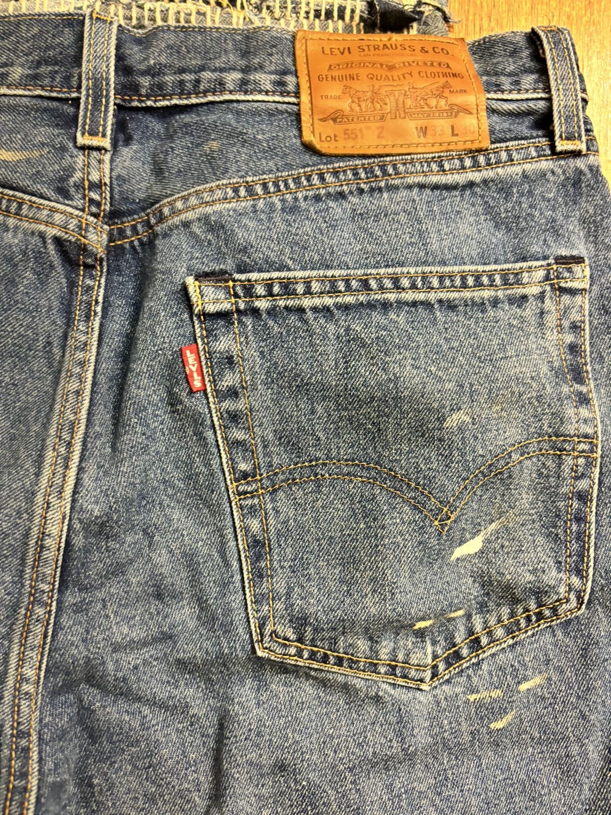 Levi's × Levi's Vintage Clothing × Vintage Vintage Levis 551 Patchwork Size US 33 - 6 Thumbnail