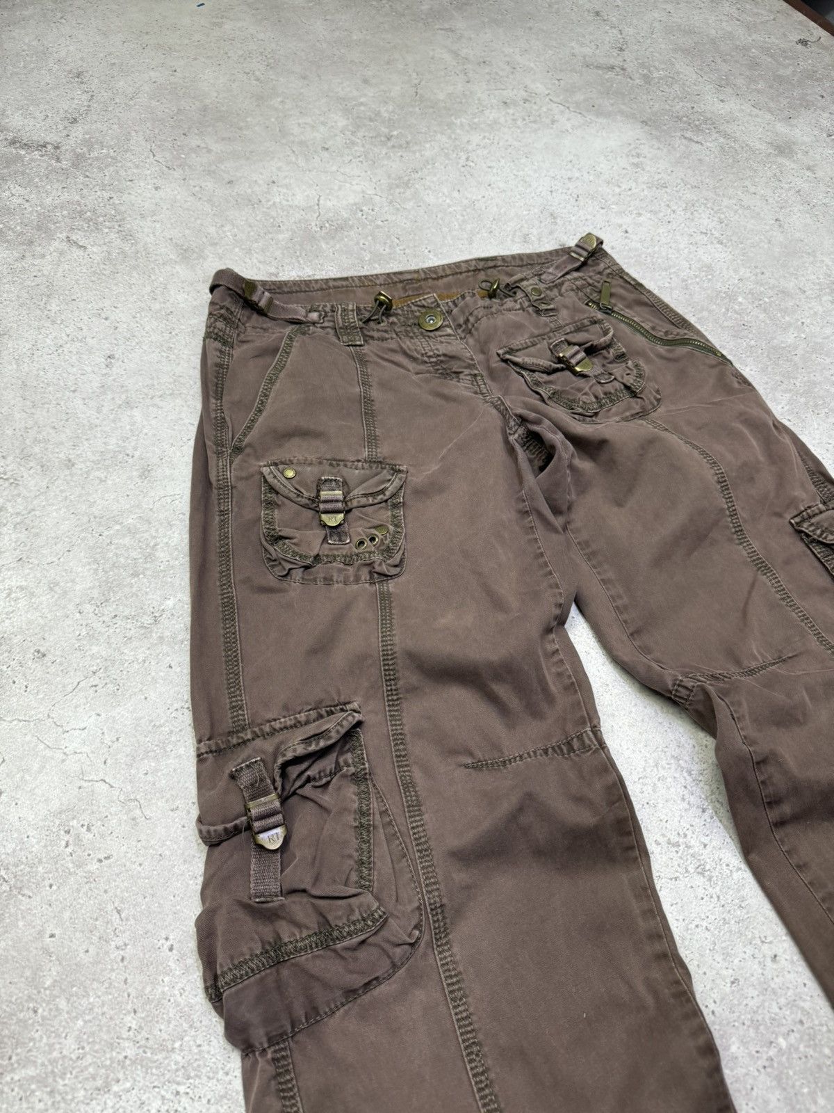 Le Grande Bleu (L.G.B.) Vintage 00s Multi-pocket Faded Pants Size US 30 / EU 46 - 2 Thumbnail