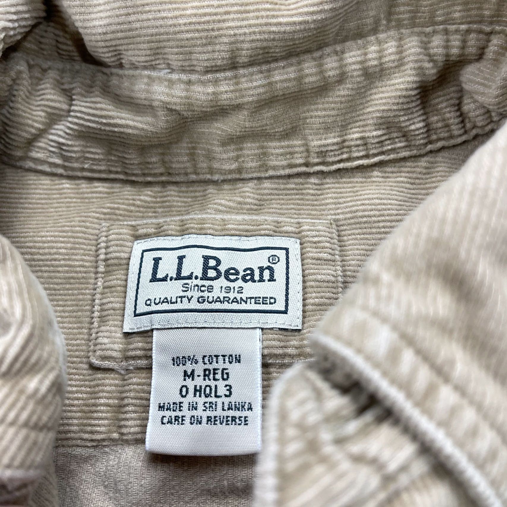Vintage LL Bean Shirt Mens Medium Brown Corduroy Cotton Long Sleeve Casual Button Size US M / EU 48-50 / 2 - 5 Thumbnail