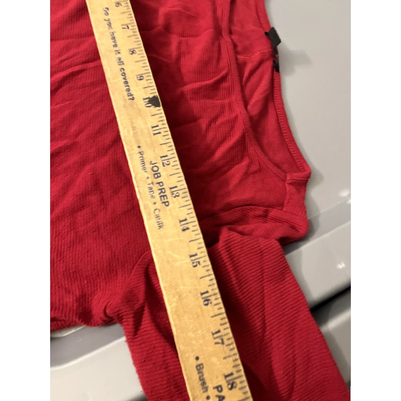 J. Jill J. Jill Top Womens Extra Small Pet Wearever Collection Red Long Sleeve Boat Neck Blouse Size XS / US 0-2 / IT 36-38 - 5 Thumbnail