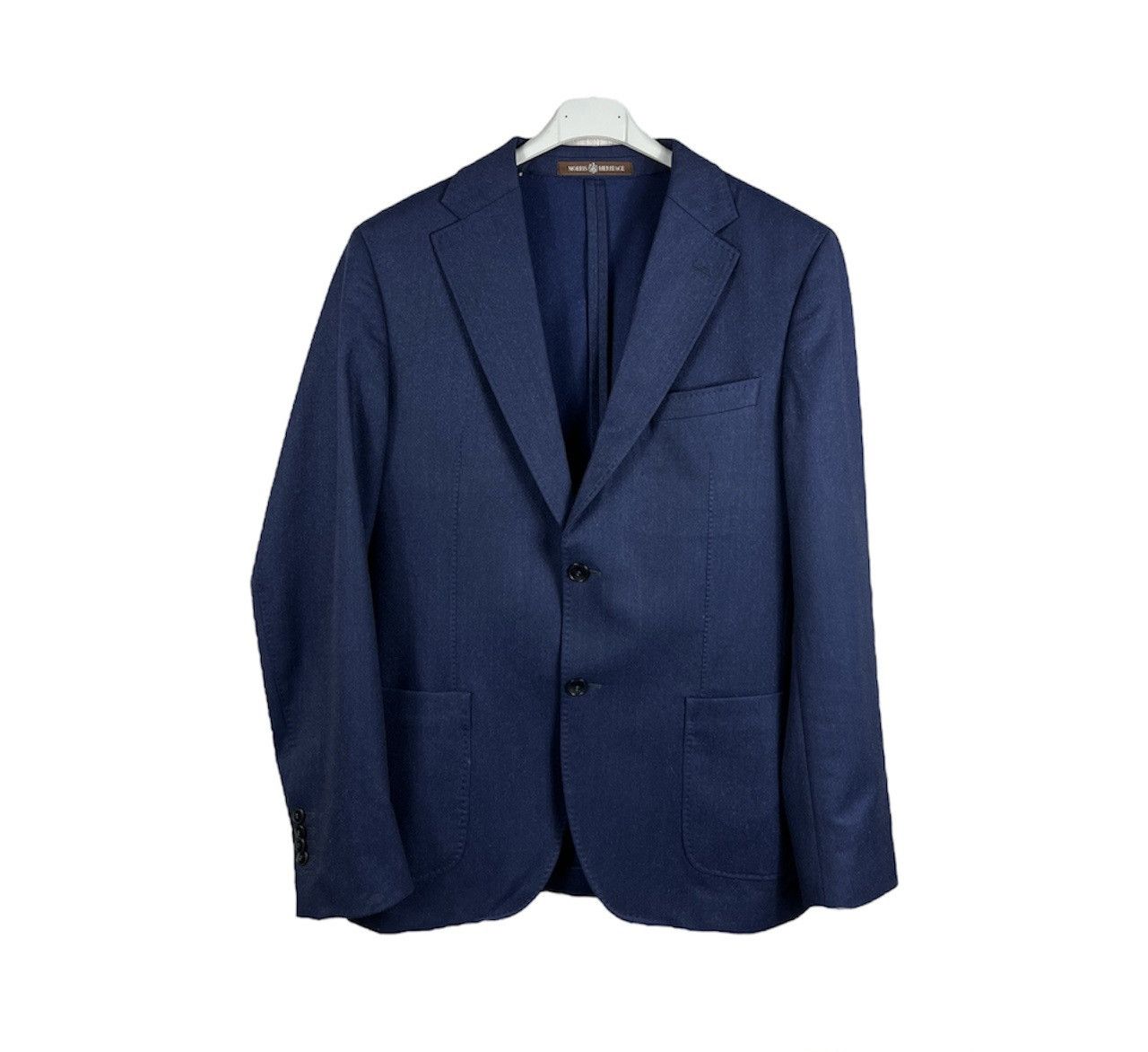 Morris Heritage wool Mike plain flannel suit jacket blazer