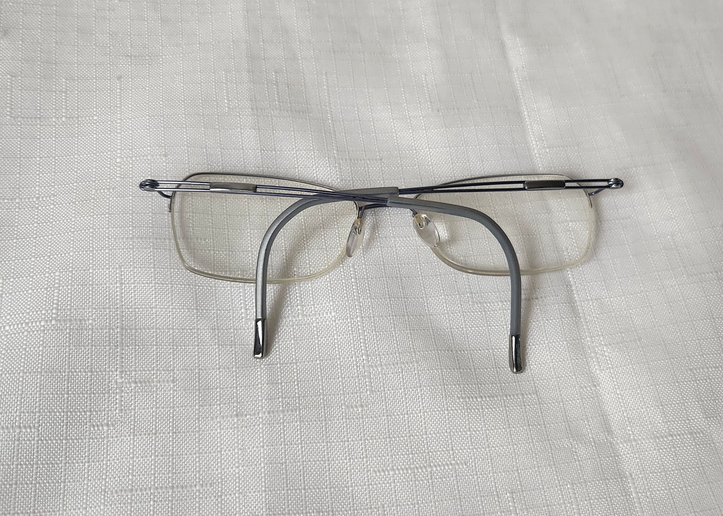 Silhouette Silhouette 4337 40 6055 Titanium Blue Gray Half rim glasses Size ONE SIZE - 5 Thumbnail