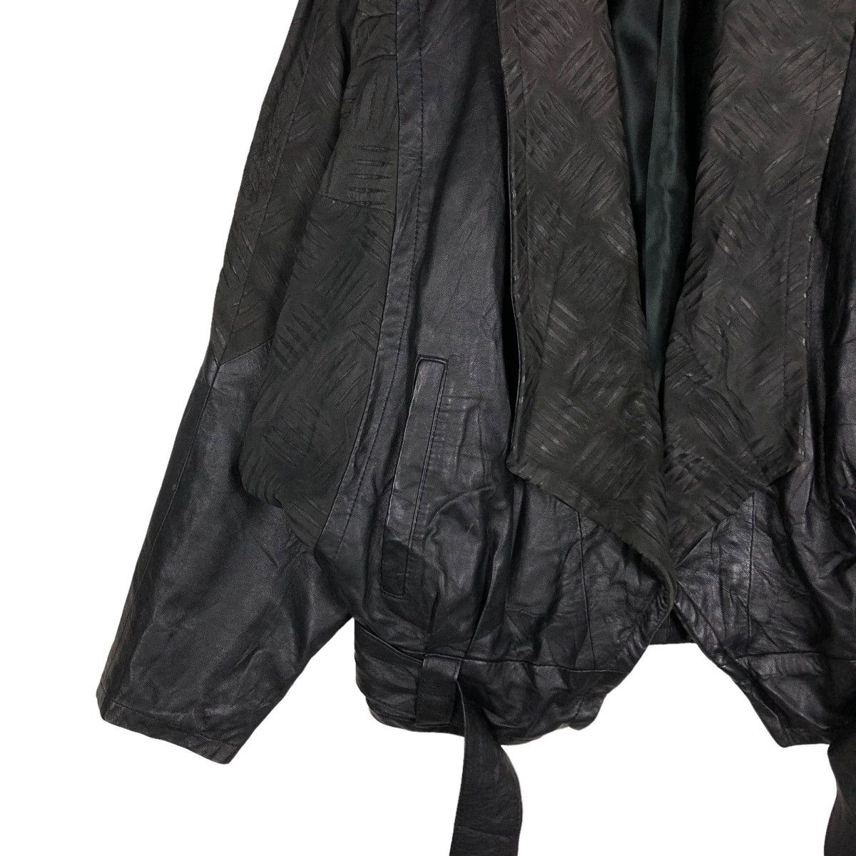 Vintage 🔥VINTAGE BIKER LEATHER JACKET SKIN-FITS ISSEY MIYAKE Size US M / EU 48-50 / 2 - 6 Thumbnail