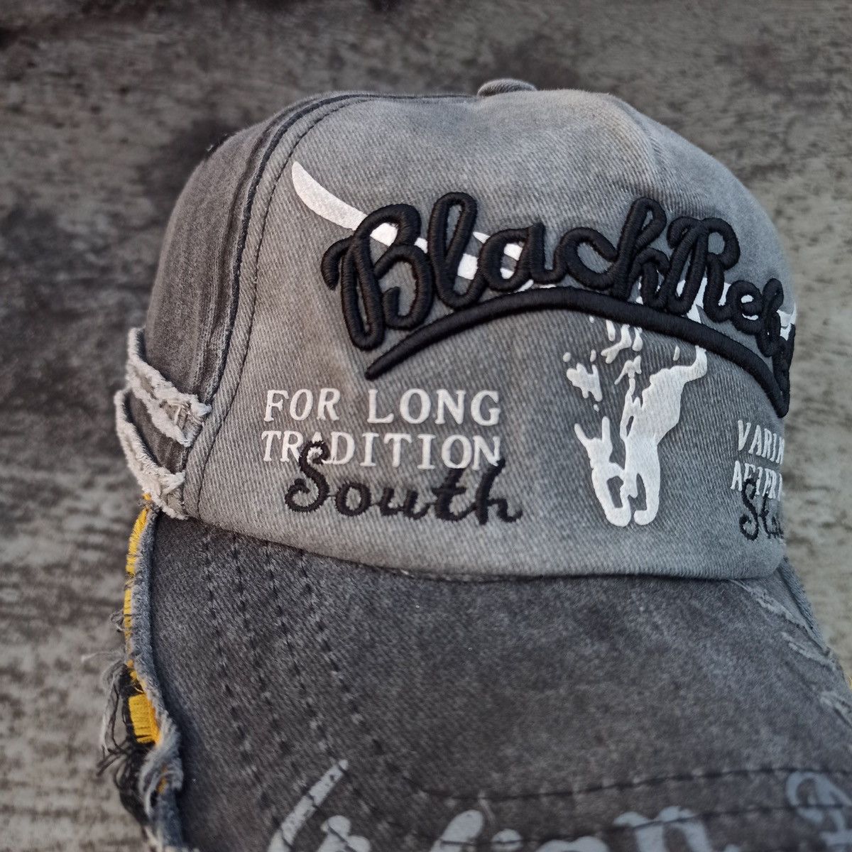 14th Addiction × Cowboy Equipment SICK,, wash distressed, black rabel hat Size ONE SIZE - 10 Thumbnail