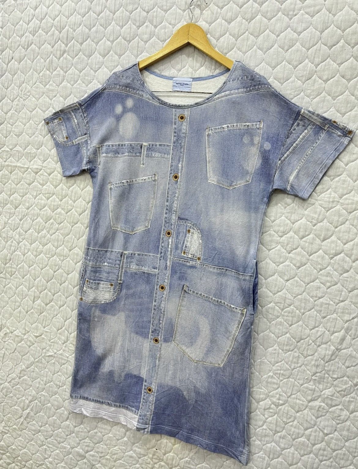 Issey Miyake 🔥🔥🔥ARCHIVE TSUMORI CHISATO ISSEY MIYAKE DRESS DENIM PRINTED Size M / US 6-8 / IT 42-44 - 2 Thumbnail