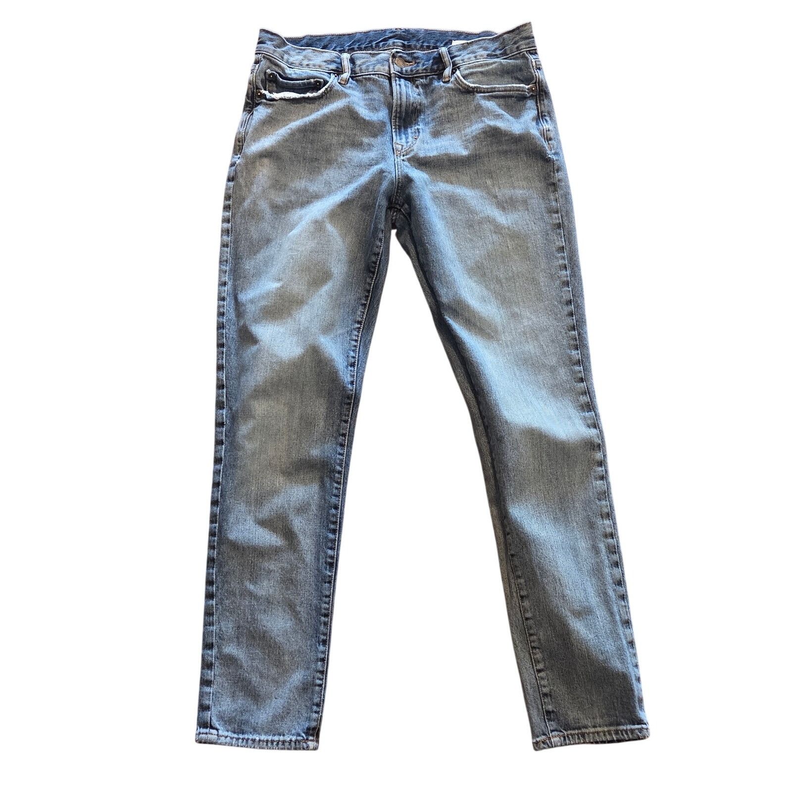 Banana Republic Banana Republic Slim Fit Standard Blue Jeans 33W 32L Size US 33 - 1 Thumbnail
