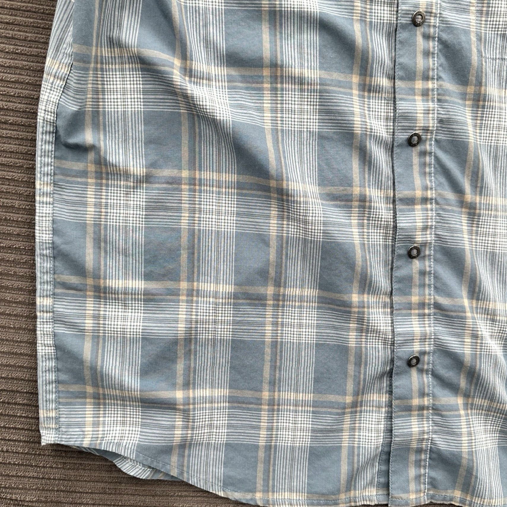 Vintage 5.11 Tactical Shirt Men S Blue Plaid Short Sleeve Button-Up Workwear Outdoor Casual Shirt Size US S / EU 44-46 / 1 - 6 Thumbnail