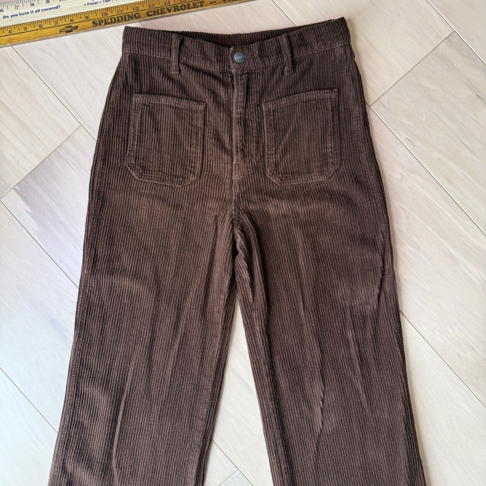 Reformation Reformation Alyssa High Rise Wide Leg Corduroy Pants Size 27" / US 4 / IT 40 - 3 Thumbnail